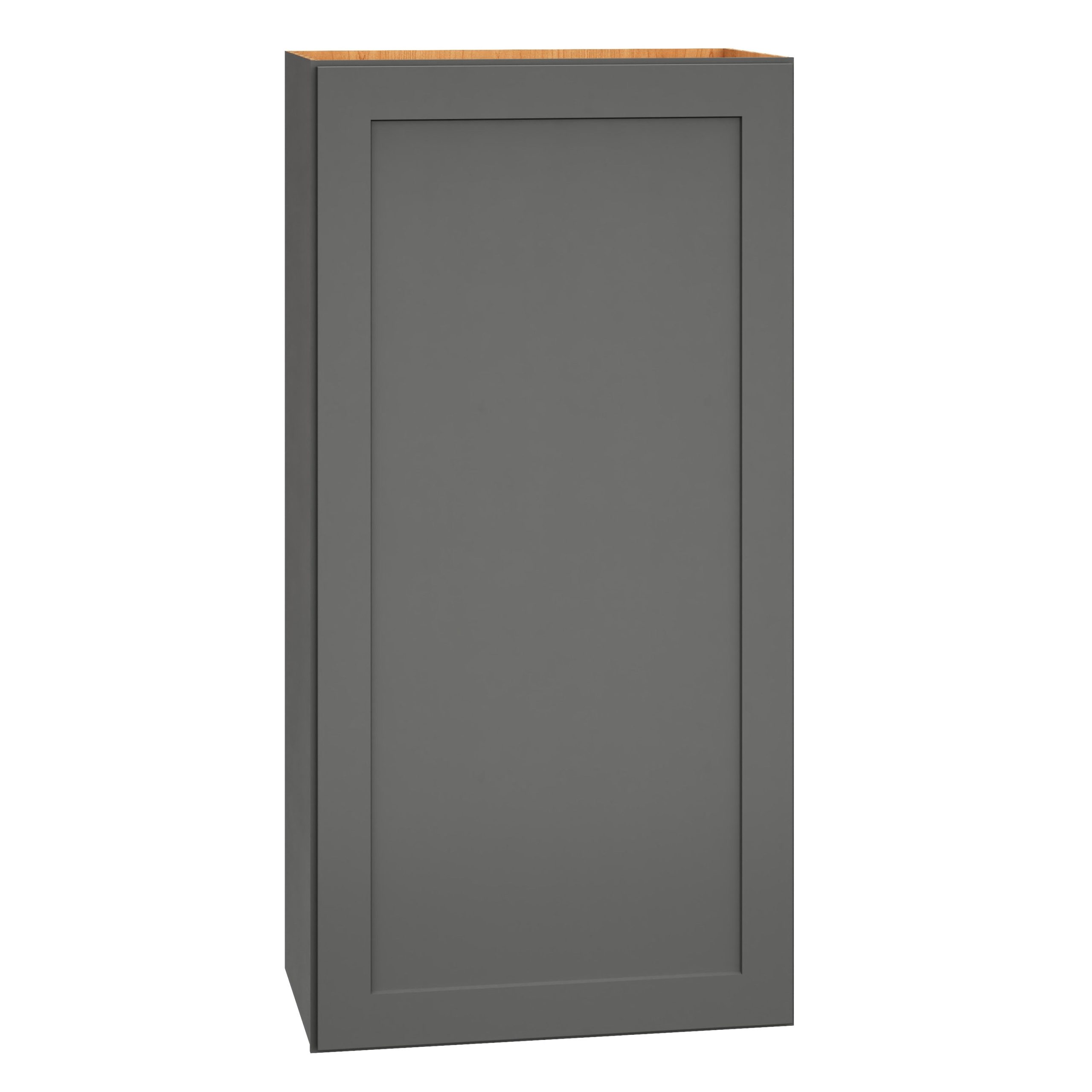 Diamond Express Jamestown 21-in W x 42-in H x 12-in D Moonstone Gray Wall Fully Assembled Plywood Cabinet (Recessed Panel Shaker Door Style)