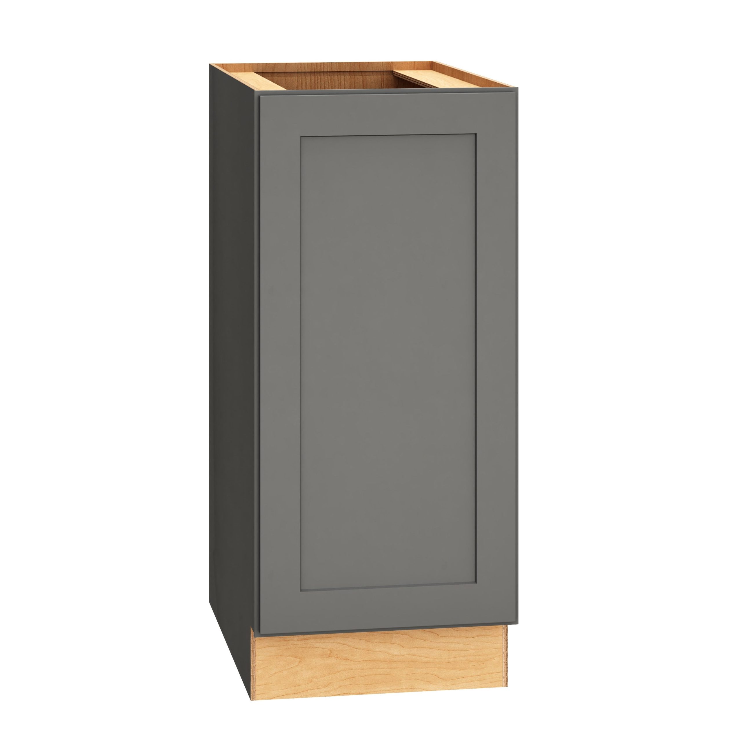 Diamond Express Jamestown 15-in W x 34.5-in H x 24-in D Moonstone Gray Base Fully Assembled Plywood Cabinet (Recessed Panel Shaker Door Style)