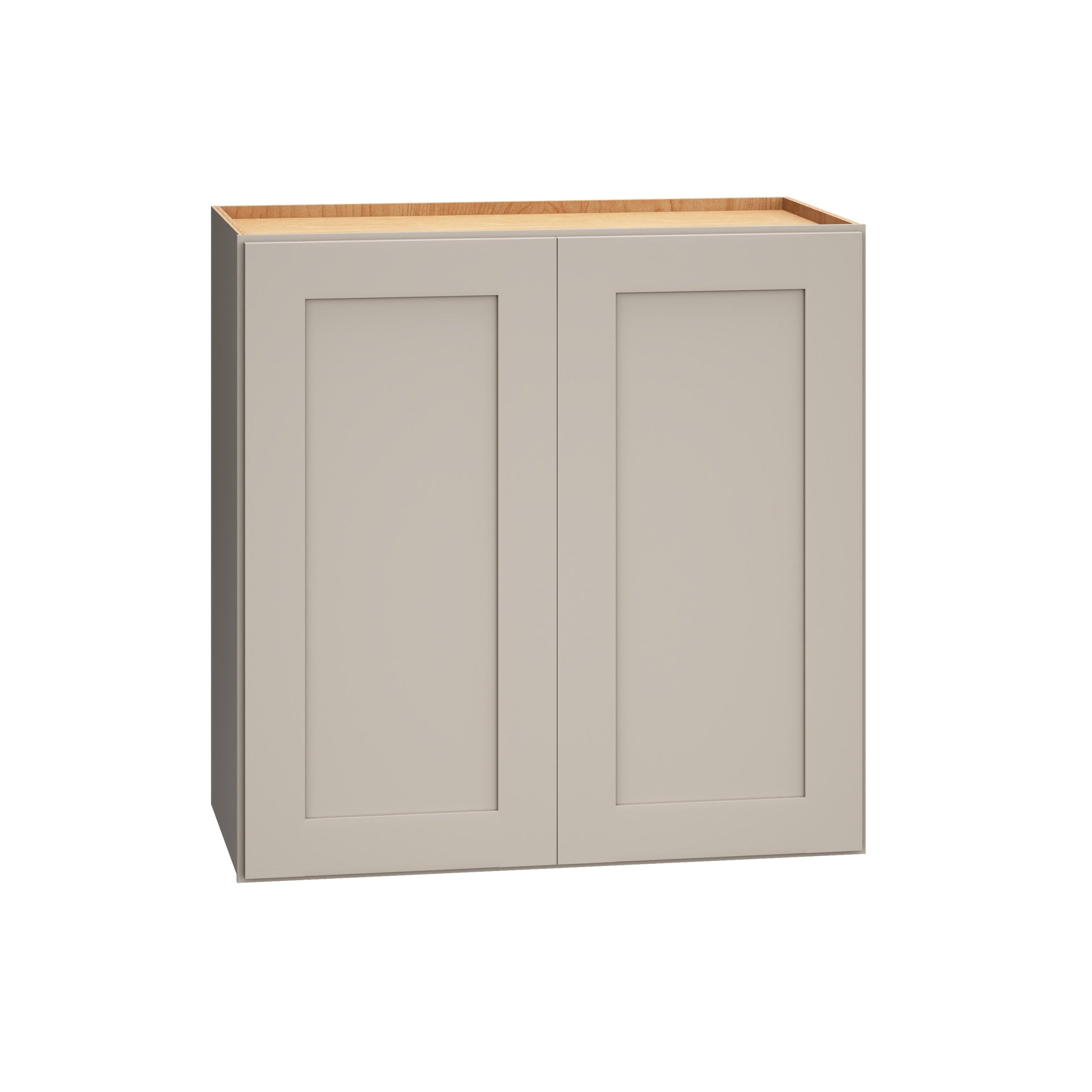 Diamond Express Jamestown 24-in W x 24-in H x 12-in D Cloud Gray Wall Fully Assembled Plywood Cabinet (Recessed Panel Shaker Door Style)