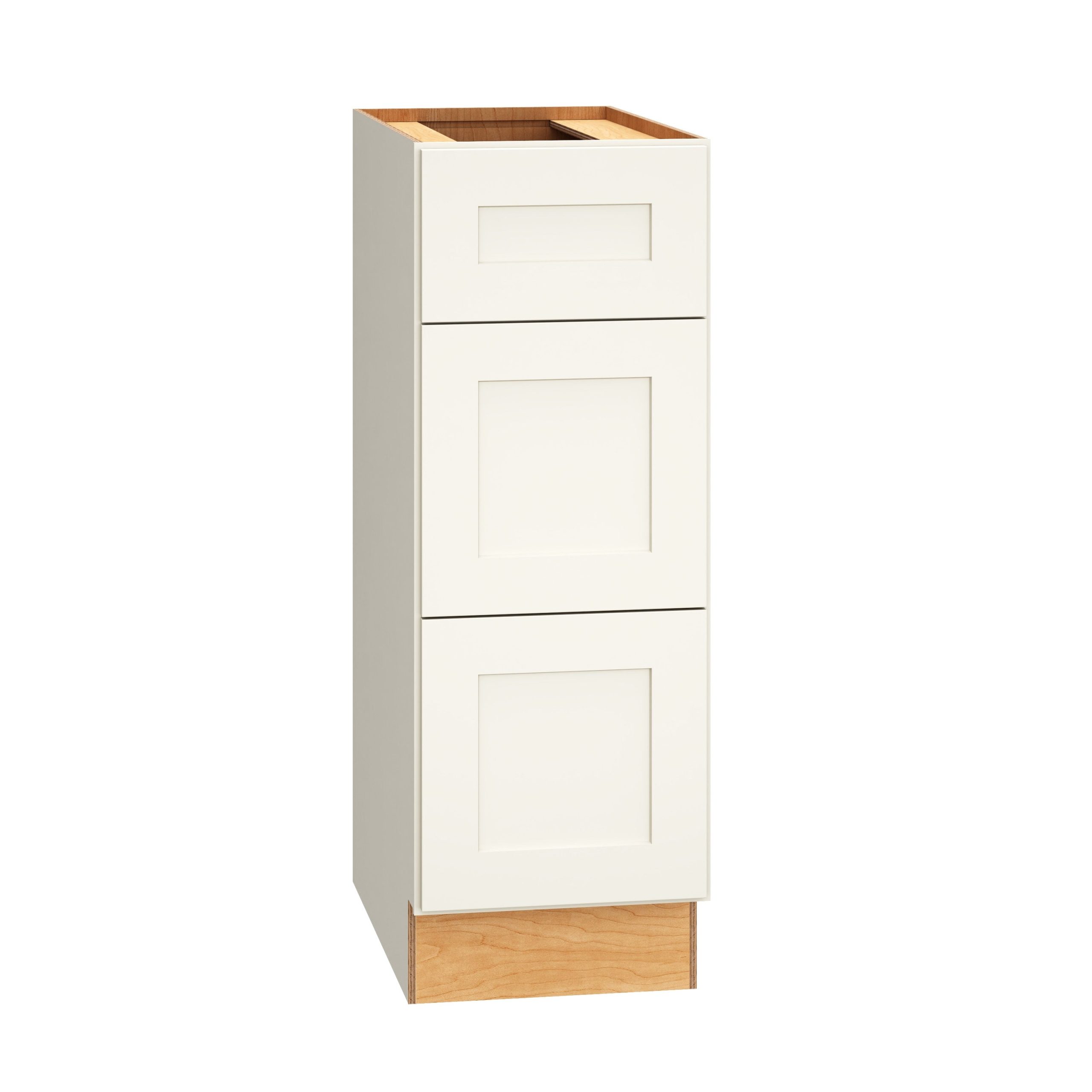 Diamond Express Jamestown 12-in W x 34.5-in H x 21-in D White 3-Drawer Wood Wall-mount Cabinet Banks