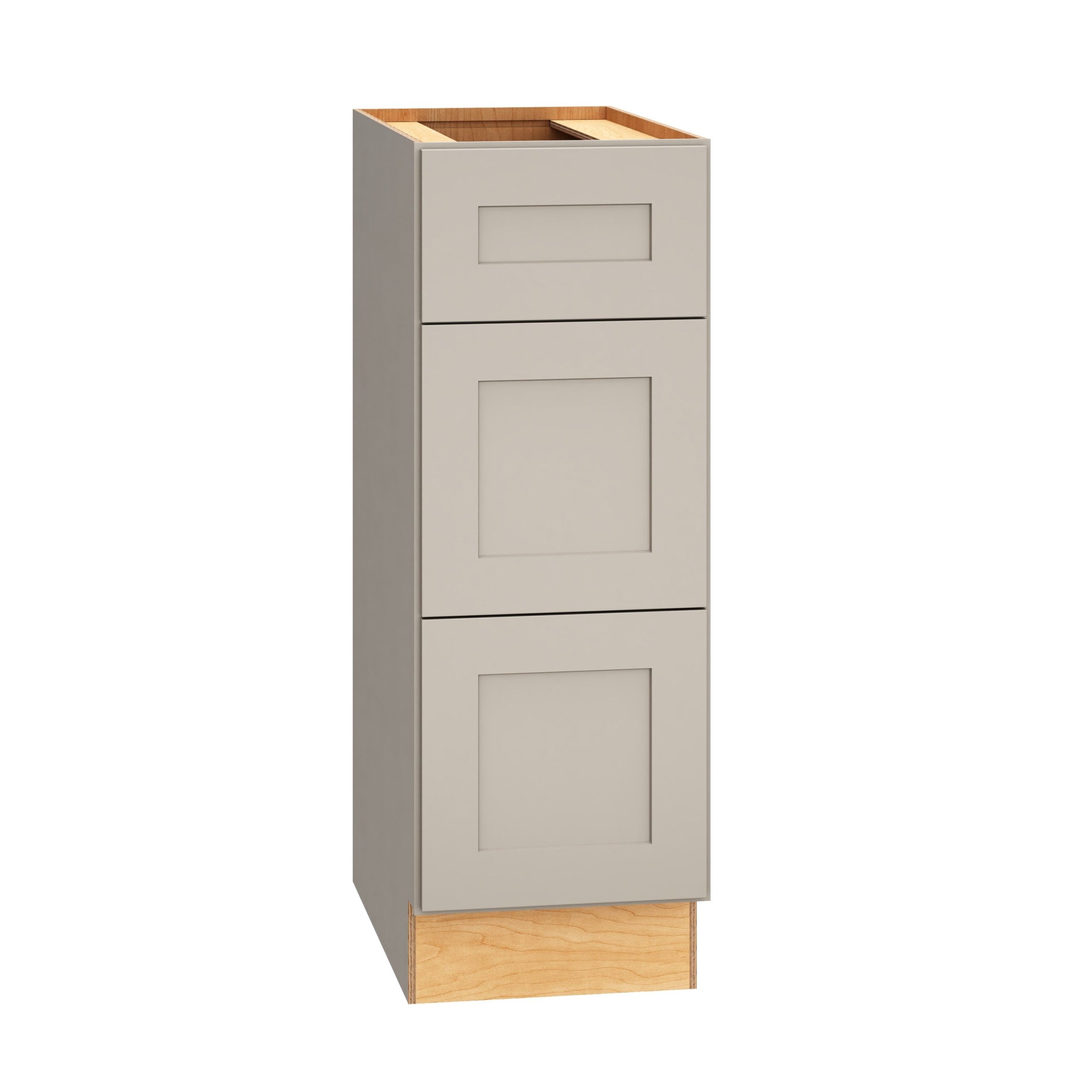 Diamond Express Jamestown 12-in W x 34.5-in H x 21-in D Cloud Gray 3-Drawer Wood Wall-mount Cabinet Banks