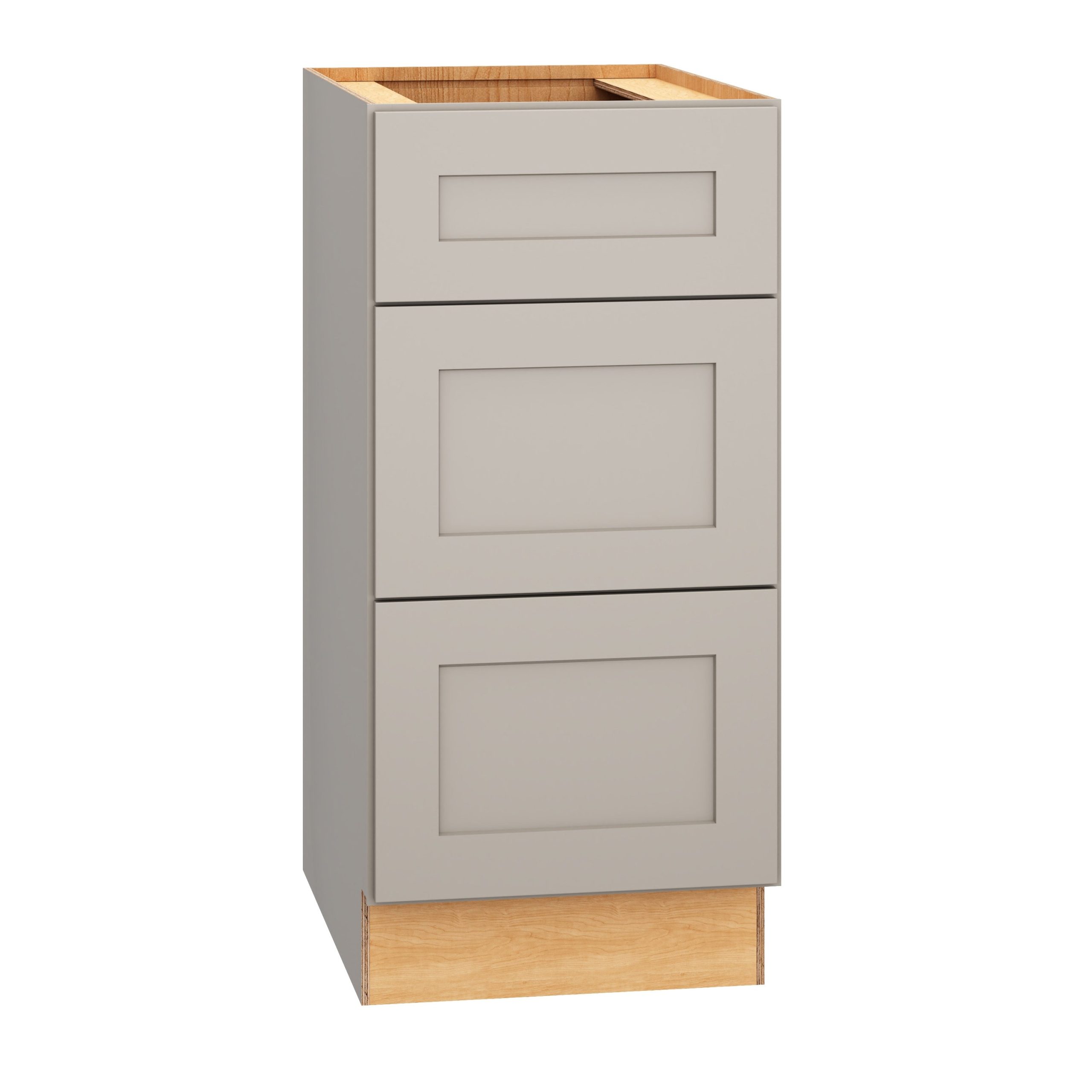 Diamond Express Jamestown 15-in W x 32.5-in H x 21-in D Cloud Gray 3-Drawer Wood Wall-mount Cabinet Banks