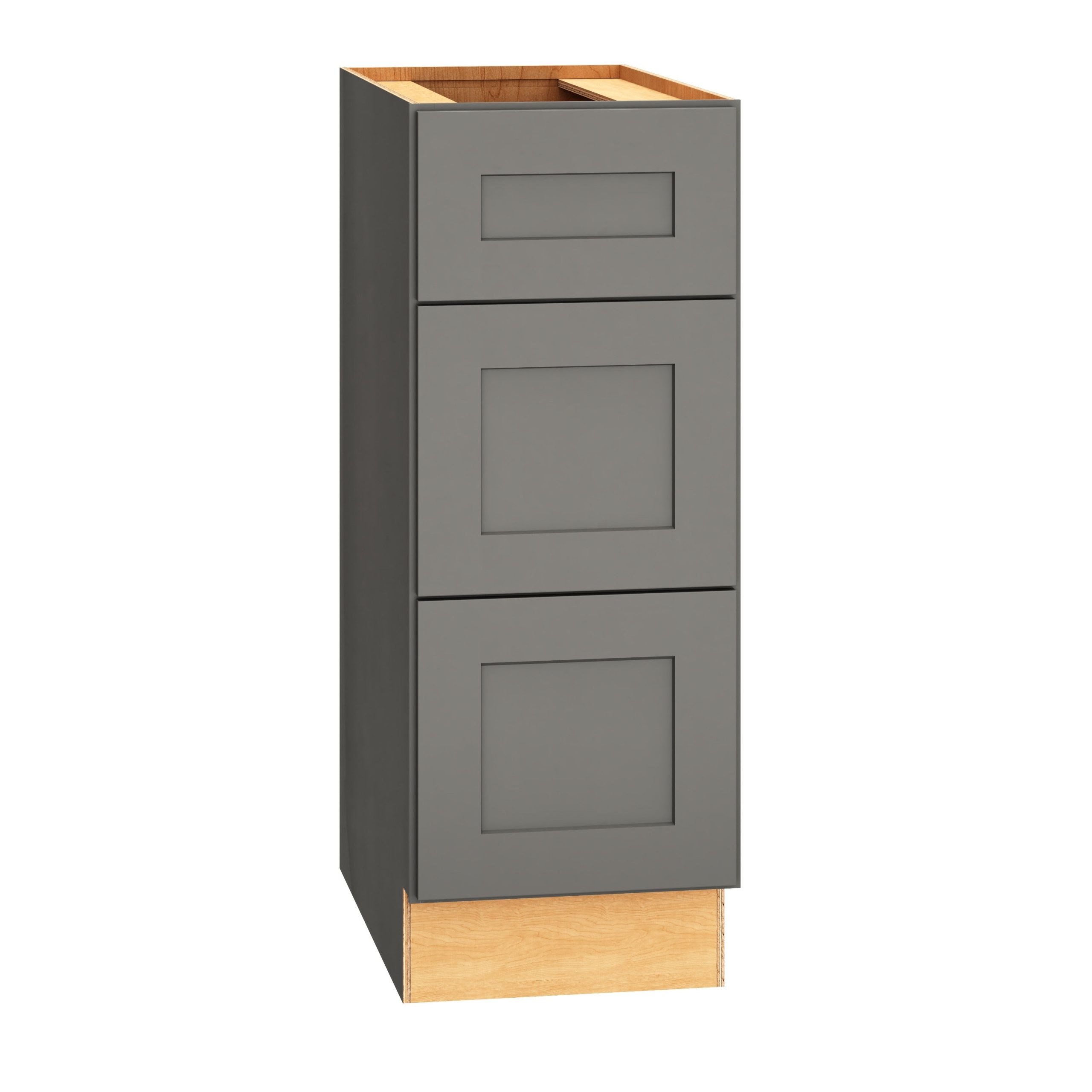 Diamond Express Jamestown 12-in W x 32.5-in H x 21-in D Moonstone Gray 3-Drawer Wood Wall-mount Cabinet Banks