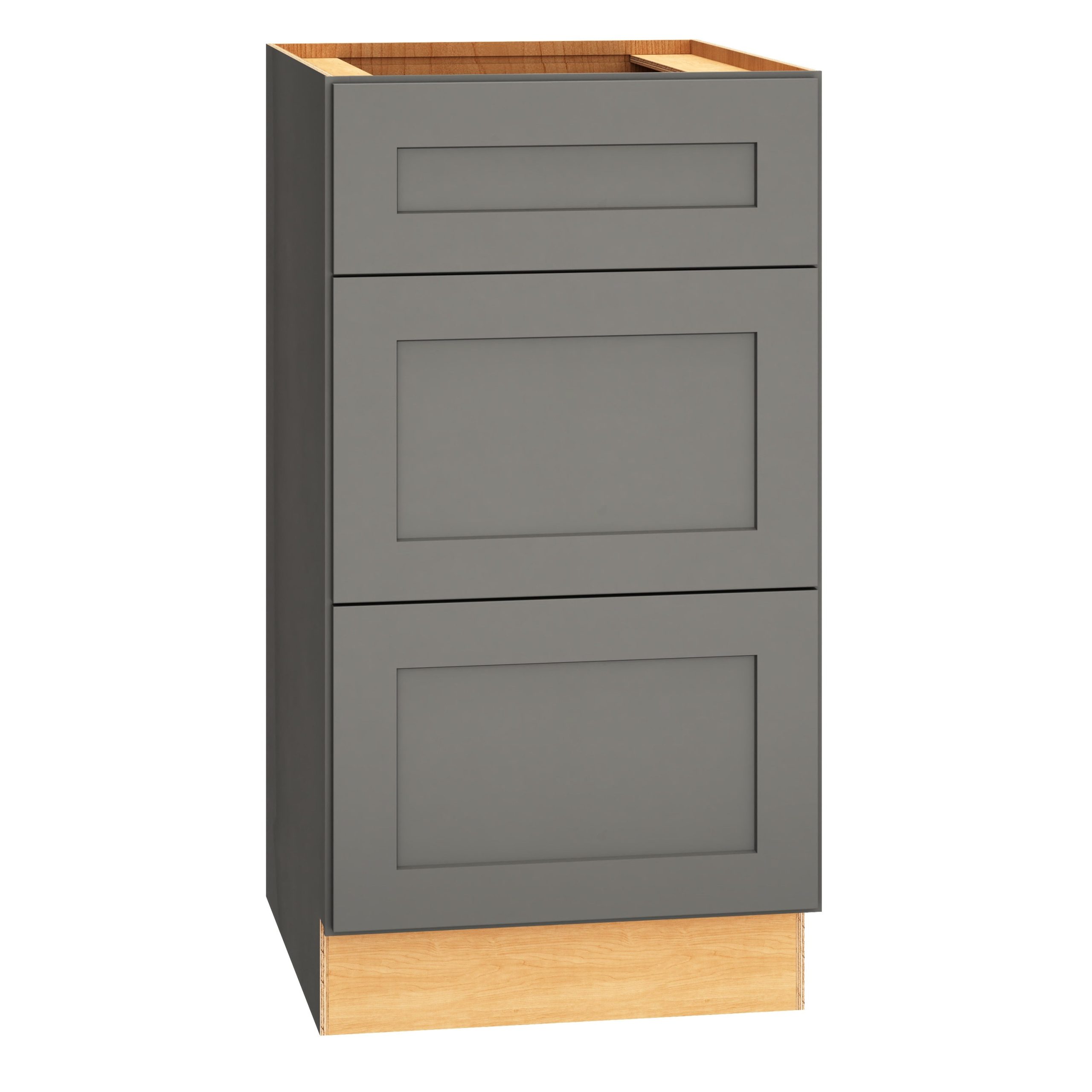 Diamond Express Jamestown 18-in W x 34.5-in H x 21-in D Moonstone Gray 3-Drawer Wood Wall-mount Cabinet Banks