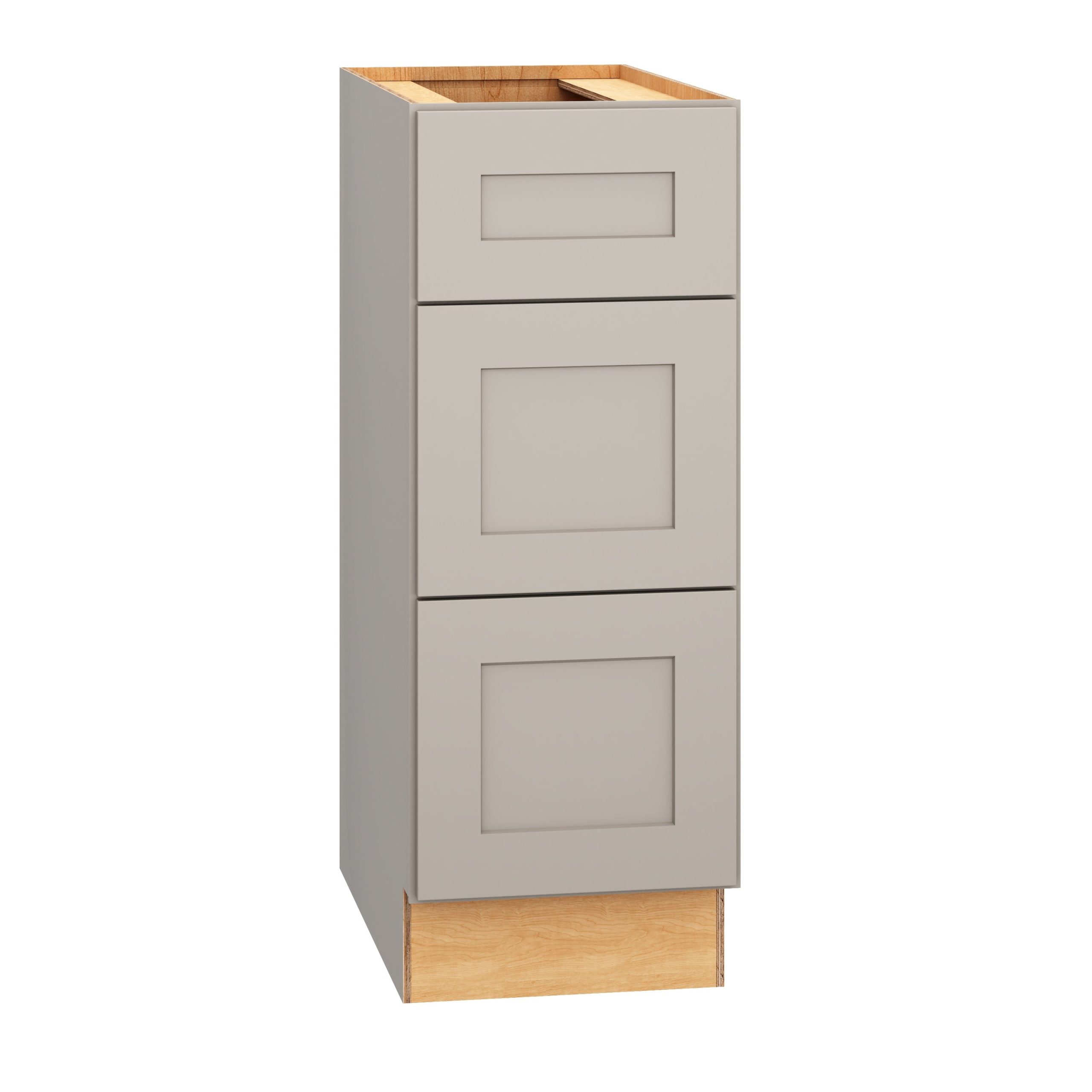 Diamond Express Jamestown 12-in W x 32.5-in H x 21-in D Cloud Gray 3-Drawer Wood Wall-mount Cabinet Banks