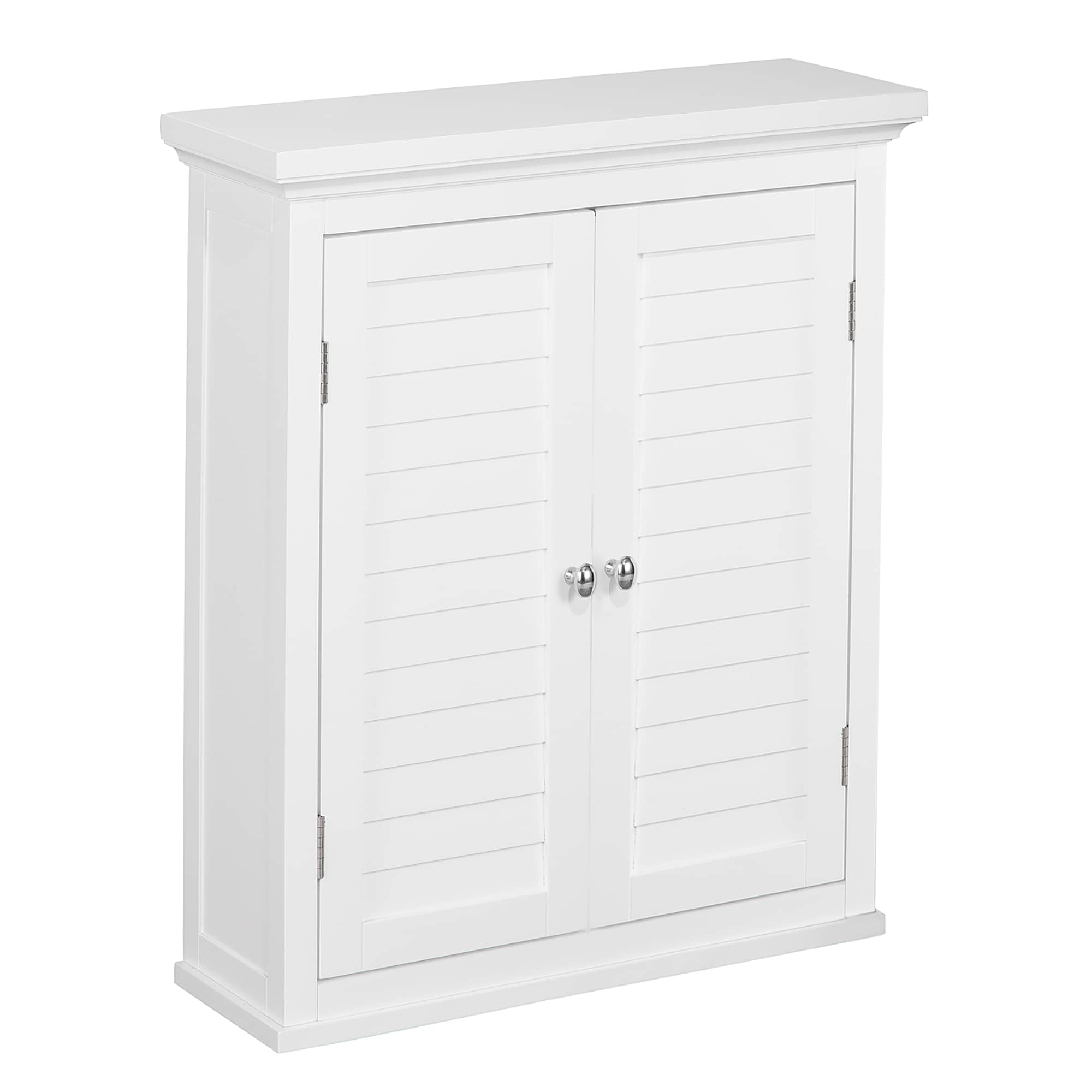 Teamson Home Glancy 20-in x 24-in x 7-in White Bathroom Wall Cabinet