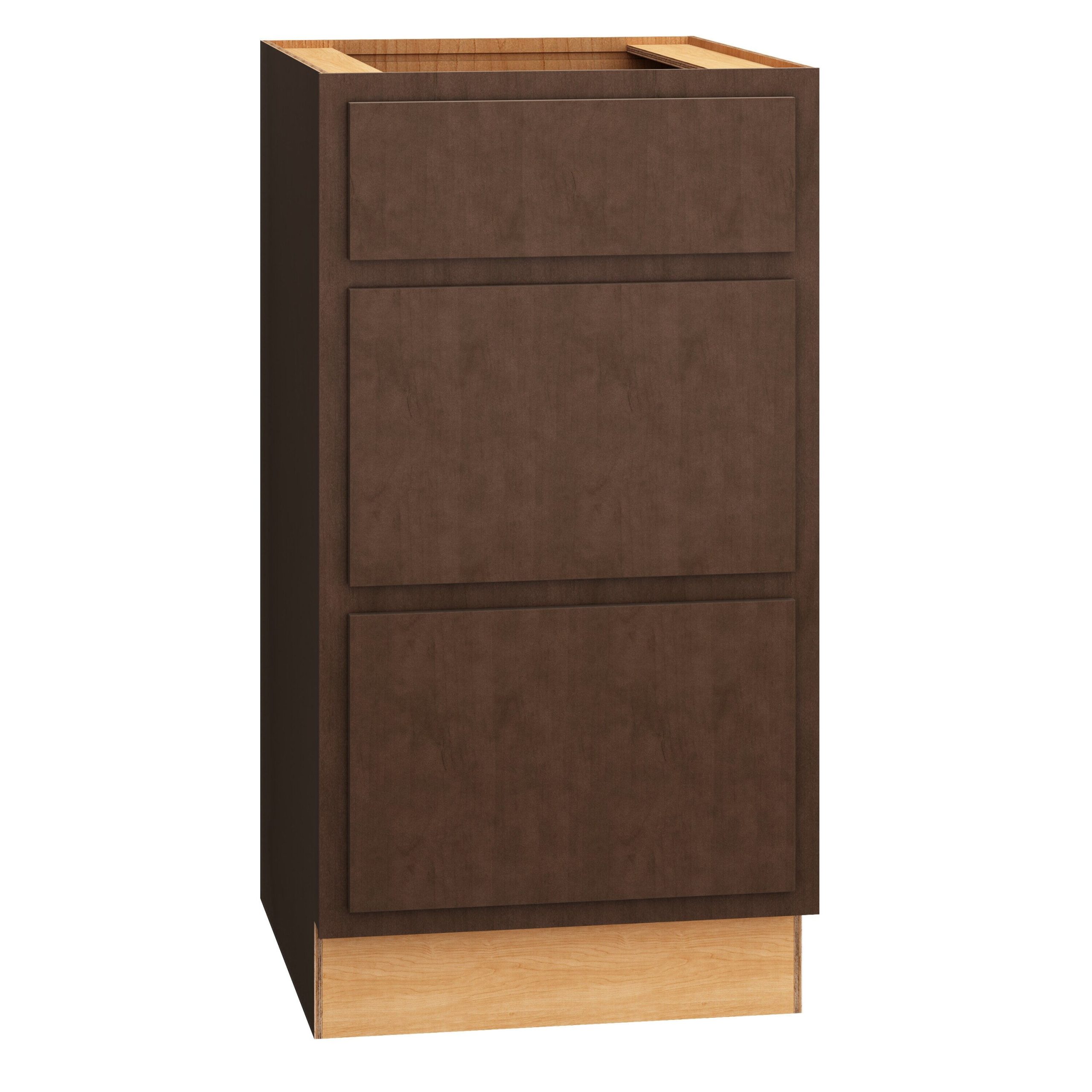 Diamond Express Jamestown 18-in W x 34.5-in H x 21-in D Thatch Partial Overlay 3-Drawer Wood Wall-mount Cabinet Banks