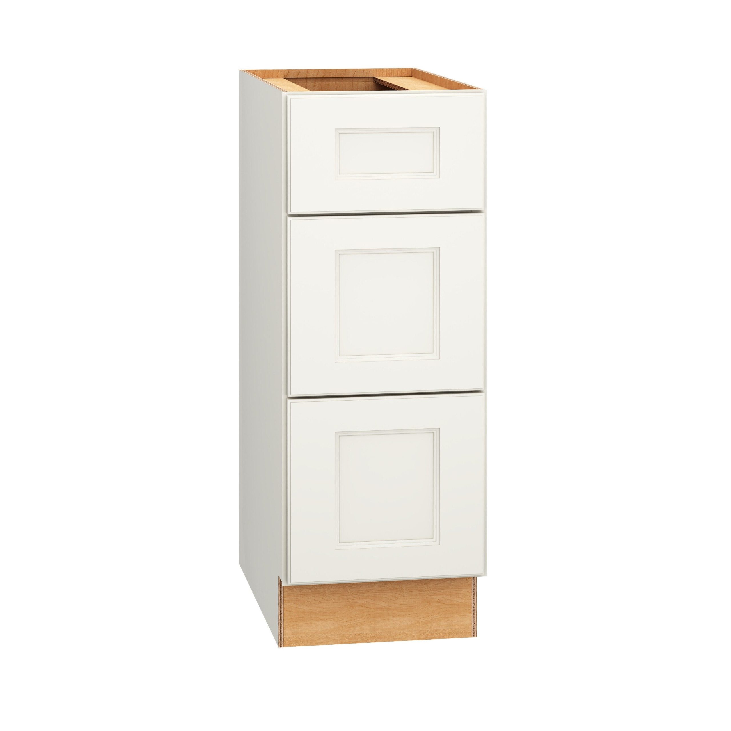 Diamond Express Macaulay 12-in W x 32.5-in H x 21-in D White 3-Drawer Wood Wall-mount Cabinet Banks