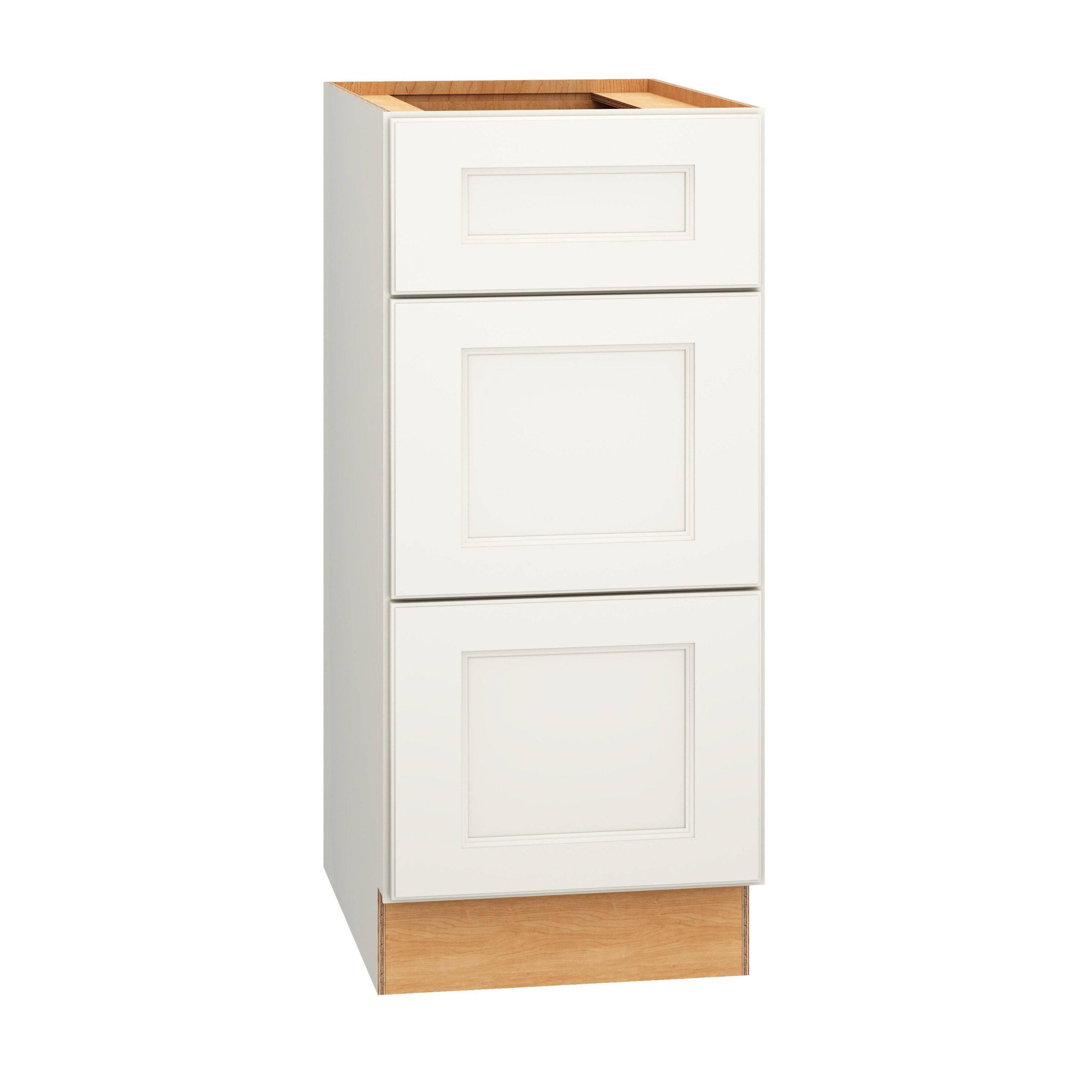 Diamond Express Macaulay 15-in W x 34.5-in H x 21-in D White 3-Drawer Wood Wall-mount Cabinet Banks