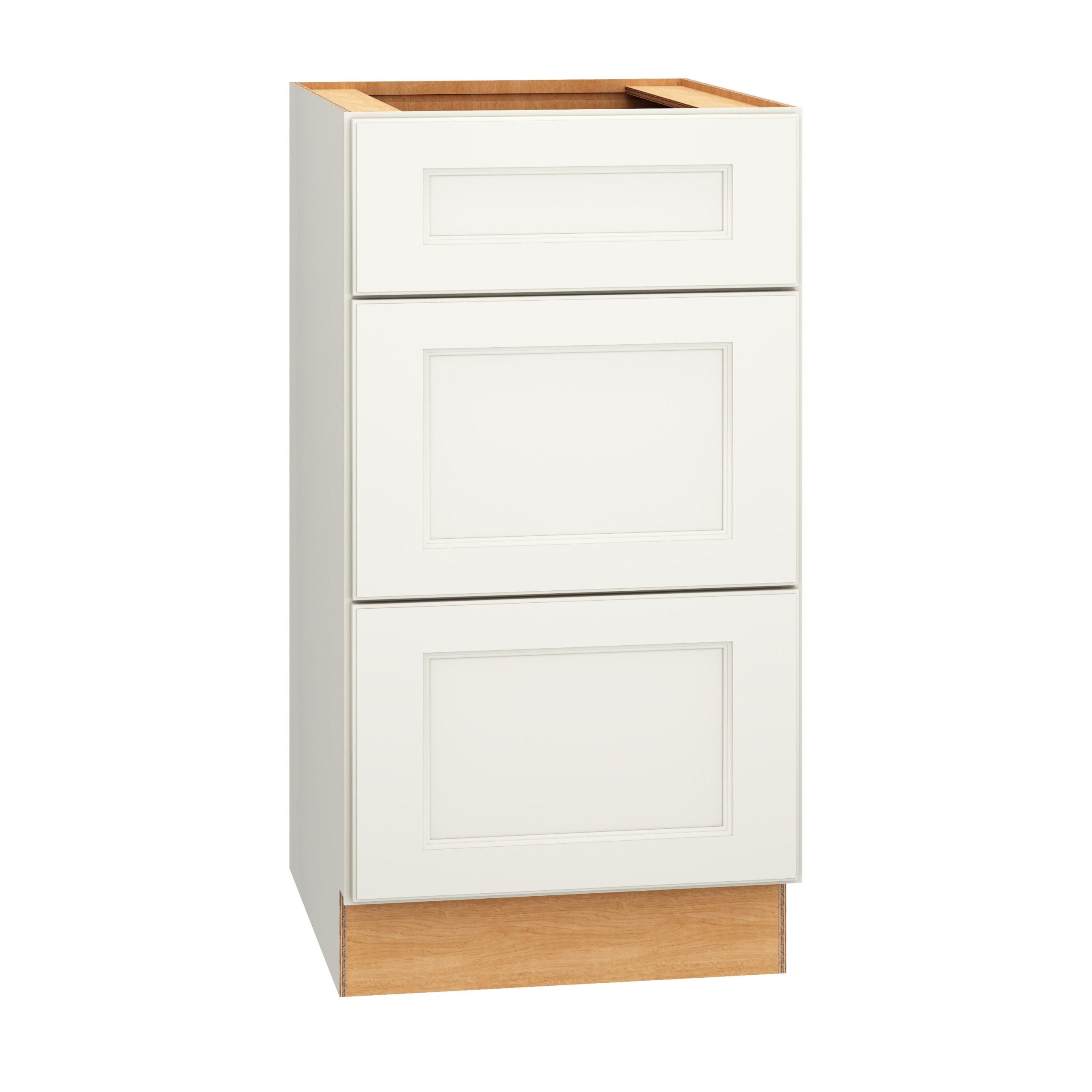 Diamond Express Macaulay 18-in W x 34.5-in H x 21-in D White 3-Drawer Wood Wall-mount Cabinet Banks