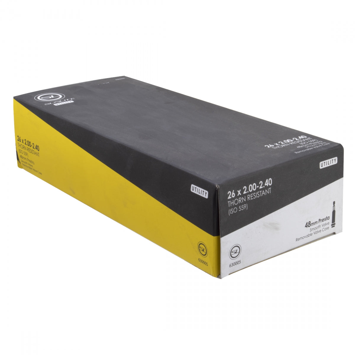 Sunlite Utili-T Thorn Resistant Presta Valve Tubes 26x2.00-2.40 PV 48mm 0d