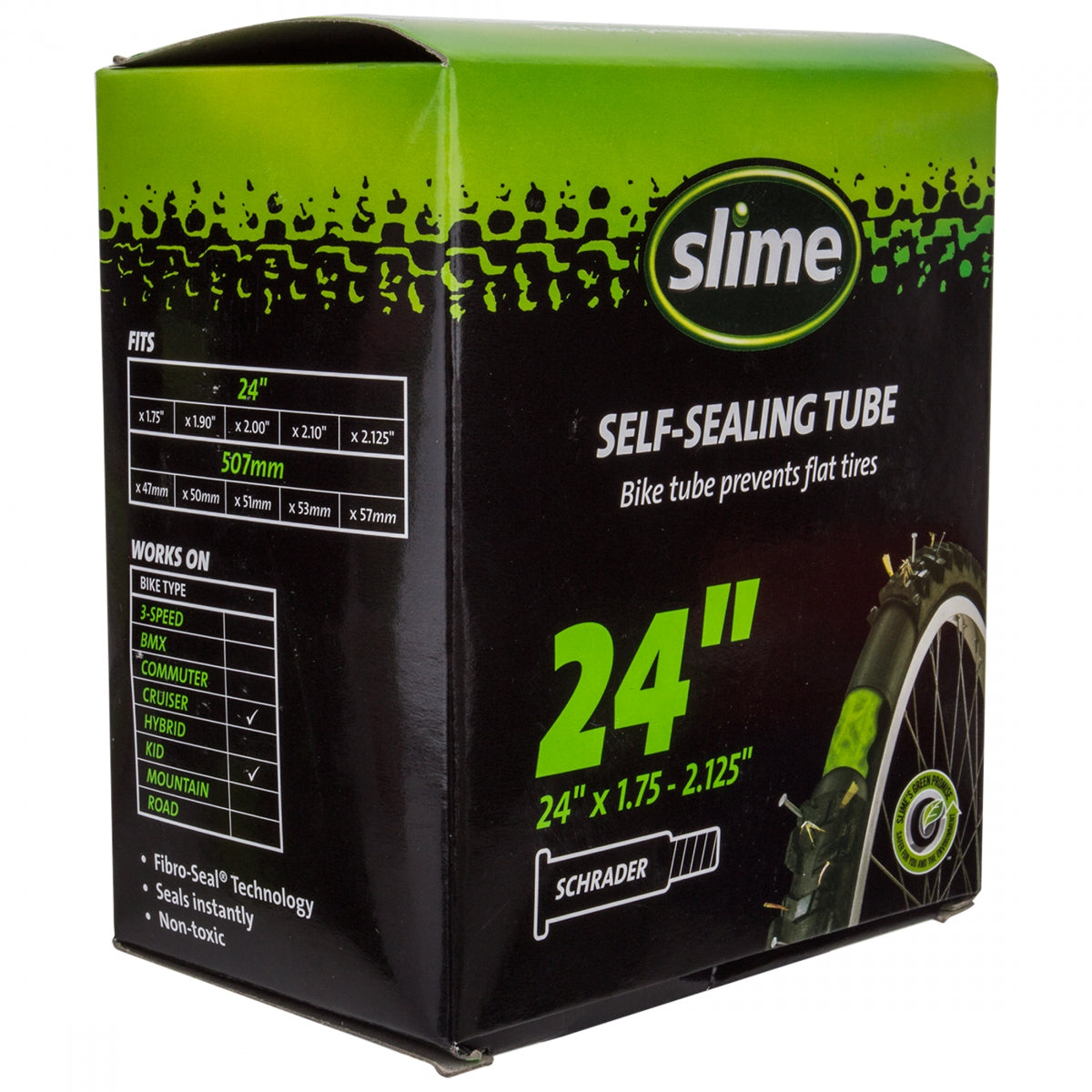 Slime Tube 24x1.75-2.125 SV 32mm 0d