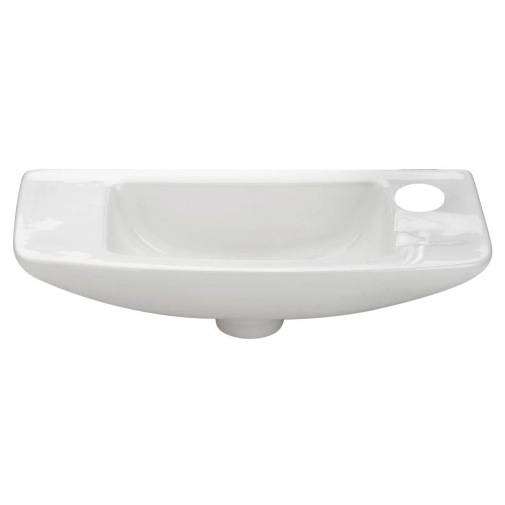 Whitehaus Collection Isabella Wall-Mounted Bathroom Sink in White