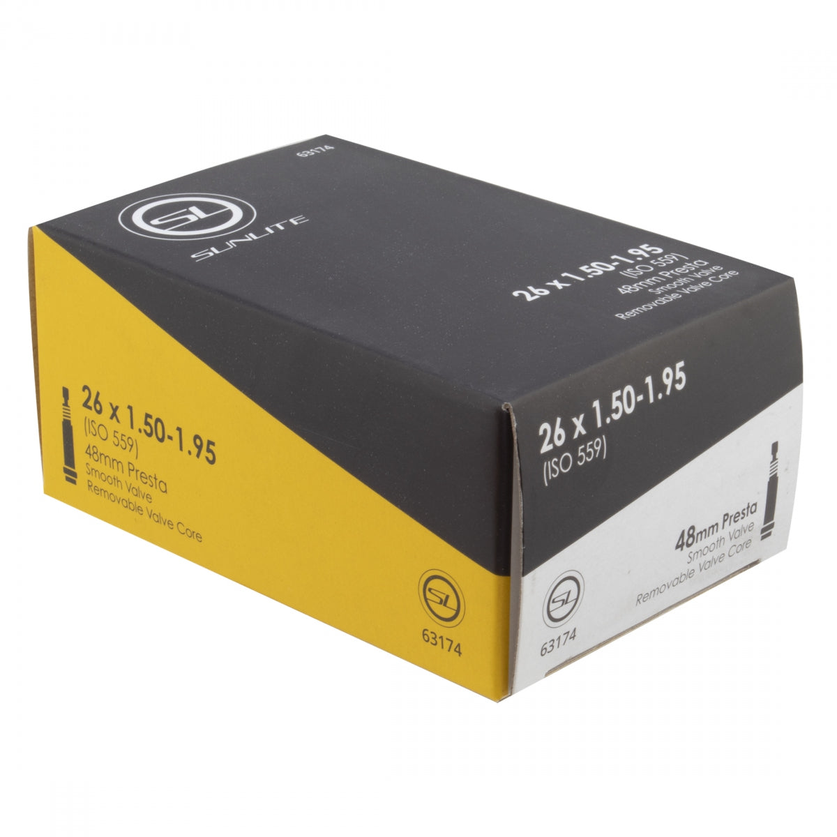 Sunlite Standard Presta Valve 26x1.50-1.95 48mm 0d Removeable Valve Core