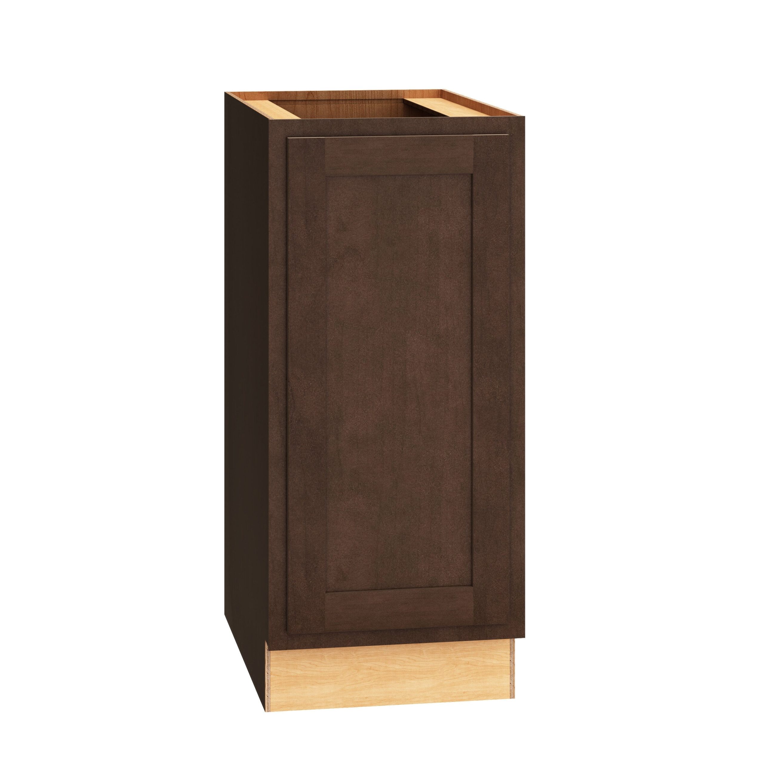 Diamond Express Jamestown 15-in W x 34.5-in H x 24-in D Thatch Partial Overlay Base Fully Assembled Plywood Cabinet (Recessed Panel Shaker Door Style)
