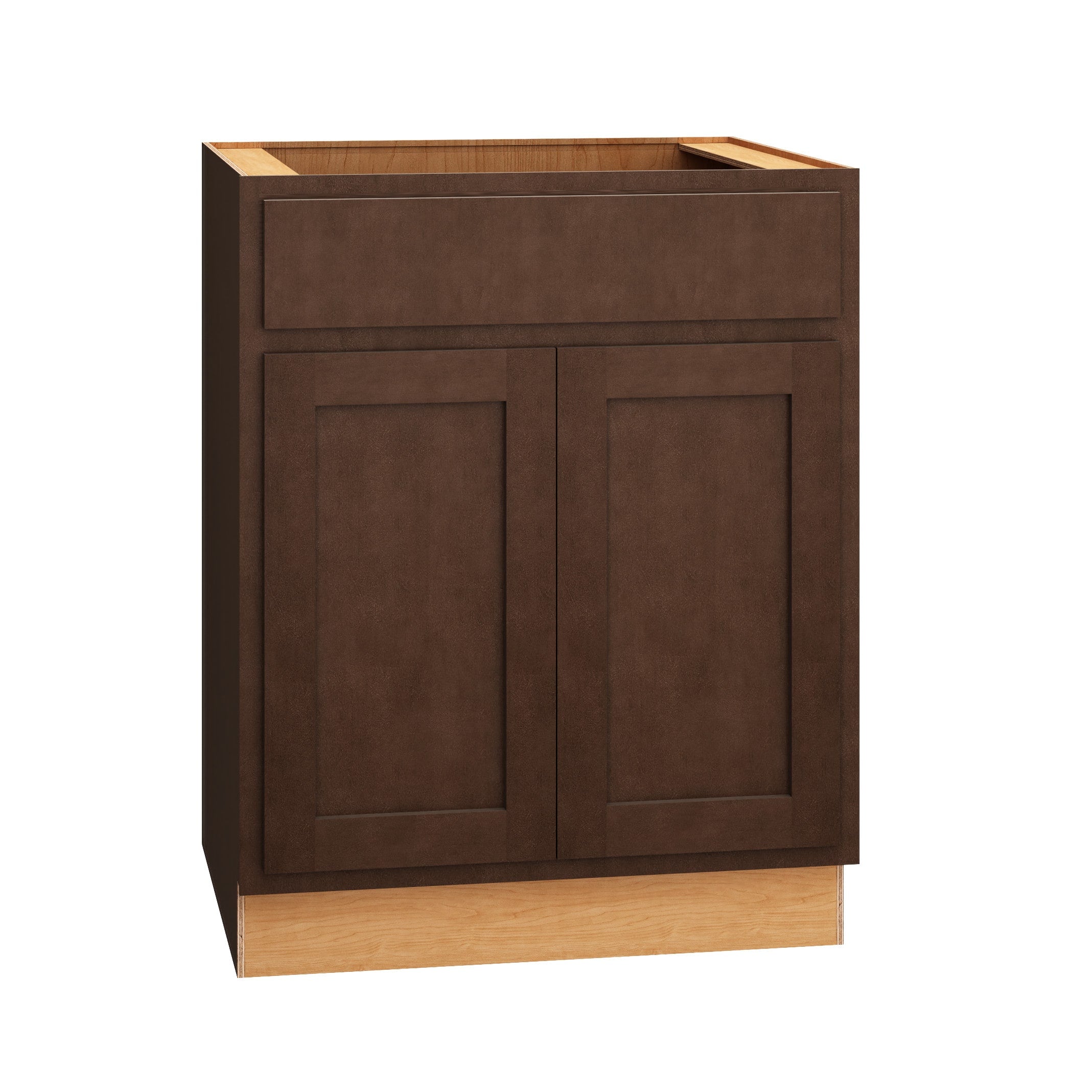 Diamond Express Jamestown 27-in W x 34.5-in H x 24-in D Thatch Partial Overlay 1-Drawer Base Fully Assembled Plywood Cabinet (Recessed Panel Shaker Style)