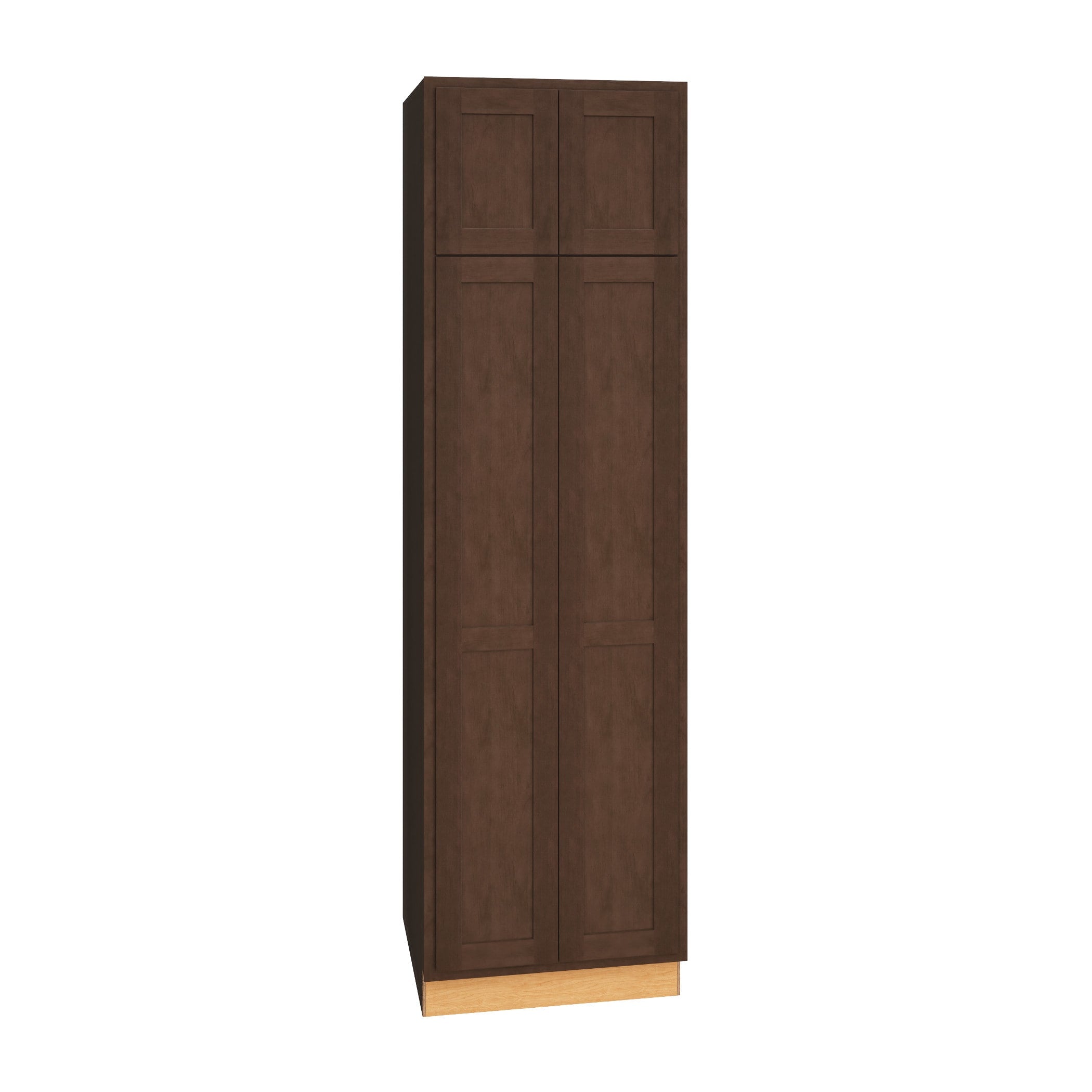 Diamond Express Jamestown 24-in W x 84-in H x 24-in D Thatch Partial Overlay Pantry Fully Assembled Plywood Cabinet (Recessed Panel Shaker Door Style)