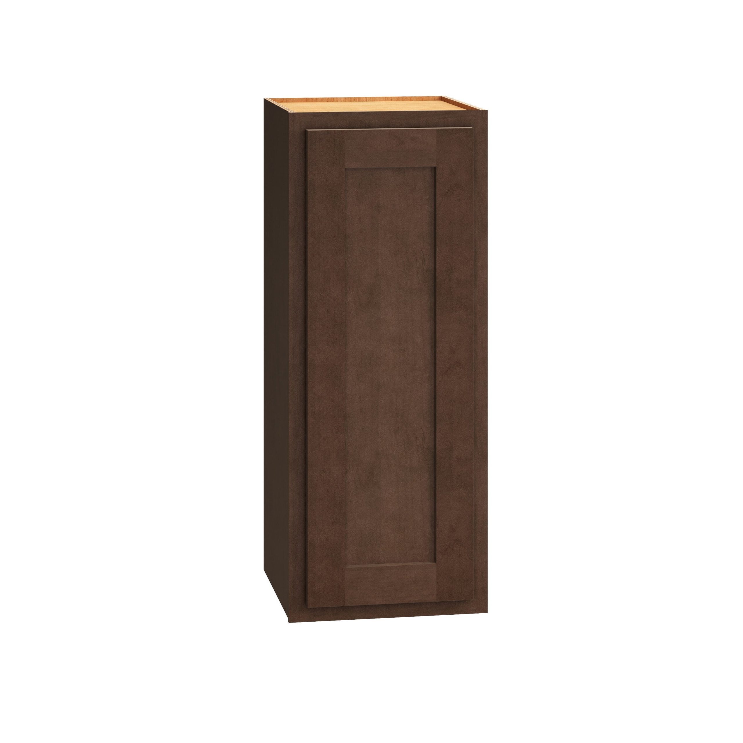 Diamond Express Jamestown 12-in W x 30-in H x 12-in D Thatch Partial Overlay Wall Fully Assembled Plywood Cabinet (Recessed Panel Shaker Door Style)