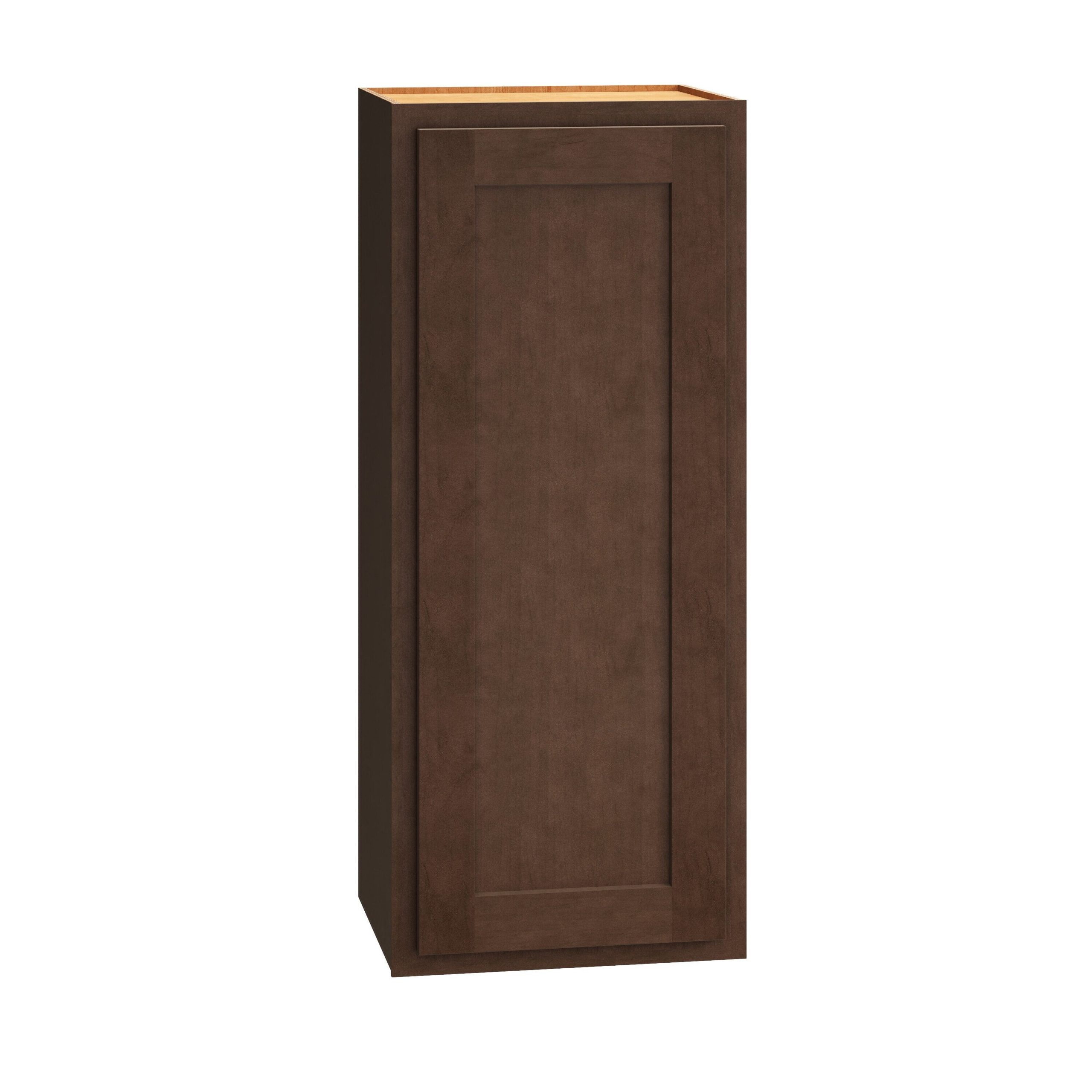 Diamond Express Jamestown 15-in W x 36-in H x 12-in D Thatch Partial Overlay Wall Fully Assembled Plywood Cabinet (Recessed Panel Shaker Door Style)