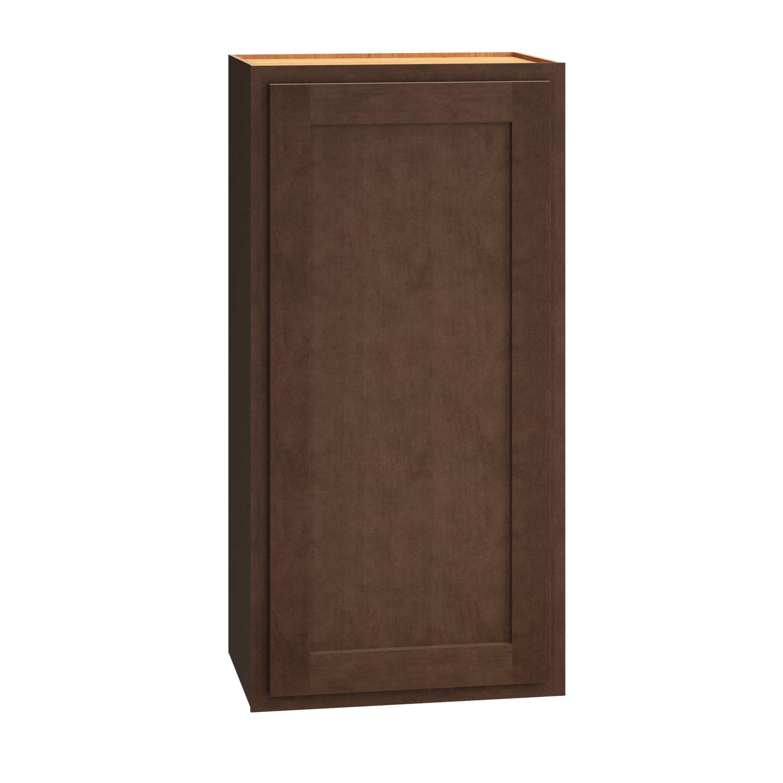 Diamond Express Jamestown 18-in W x 36-in H x 12-in D Thatch Partial Overlay Wall Fully Assembled Plywood Cabinet (Recessed Panel Shaker Door Style)