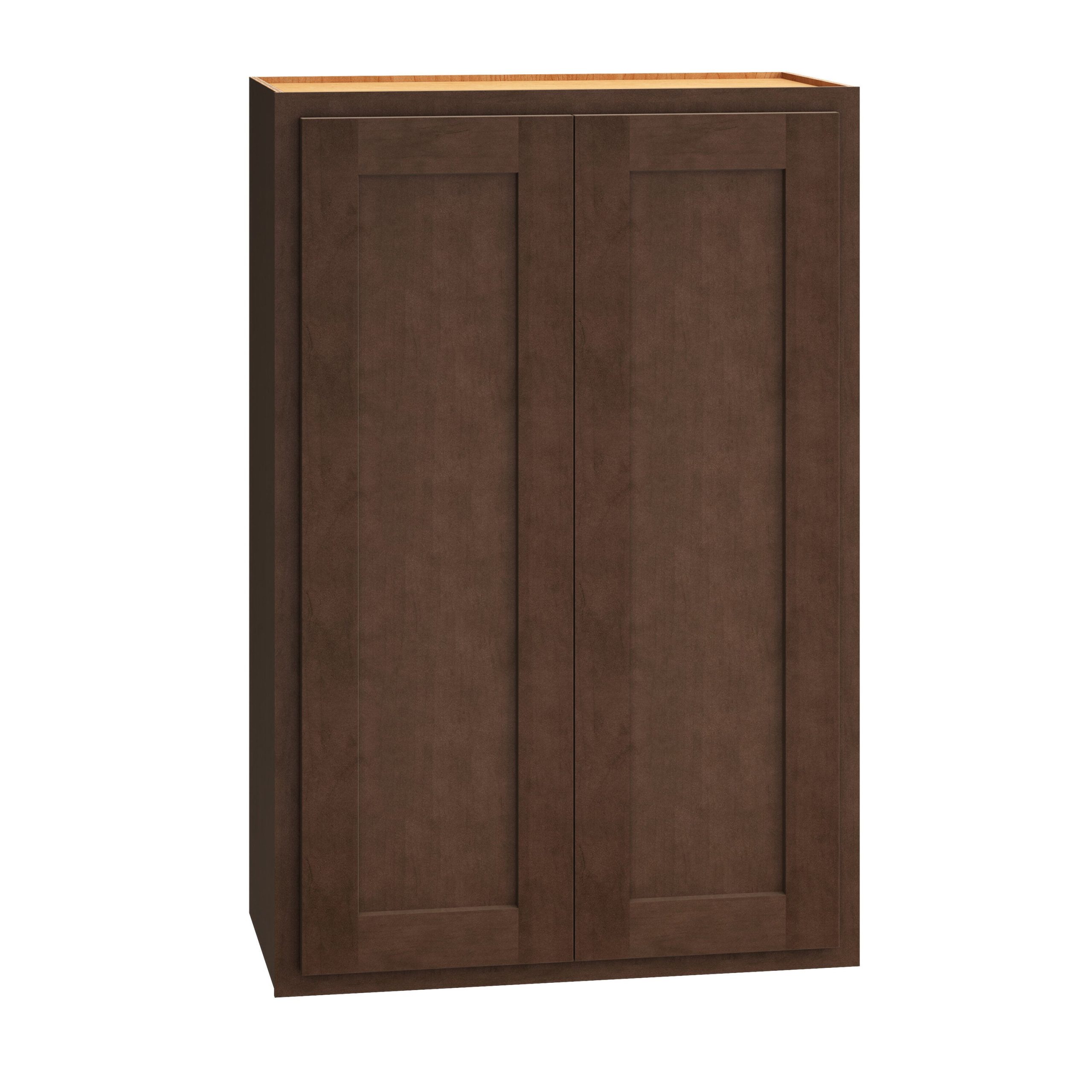 Diamond Express Jamestown 24-in W x 36-in H x 12-in D Thatch Partial Overlay Wall Fully Assembled Plywood Cabinet (Recessed Panel Shaker Door Style)