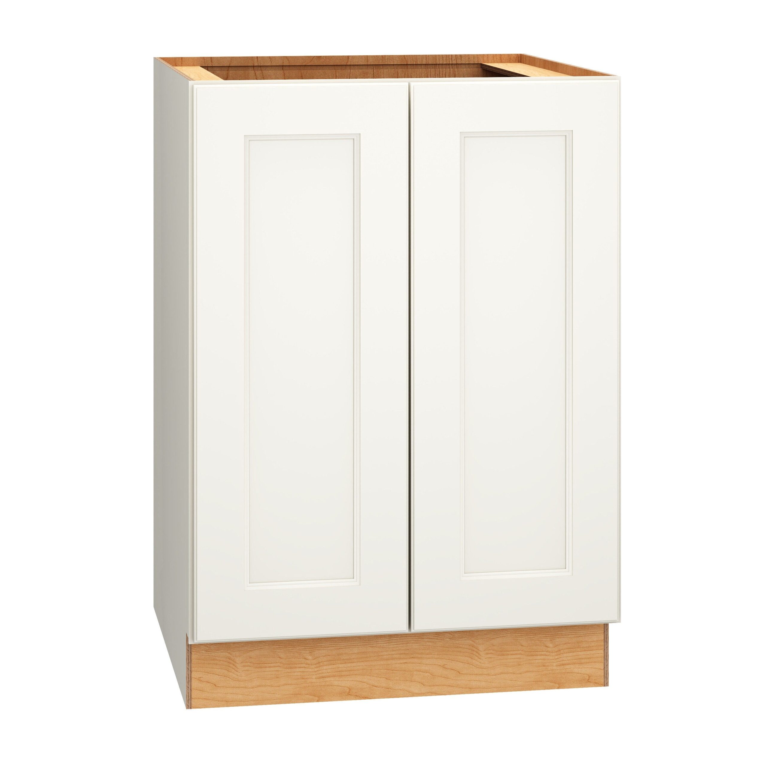 Diamond Express Macaulay 24-in W x 34.5-in H x 24-in D White Base Fully Assembled Plywood Cabinet (Recessed Panel Square Door Style)