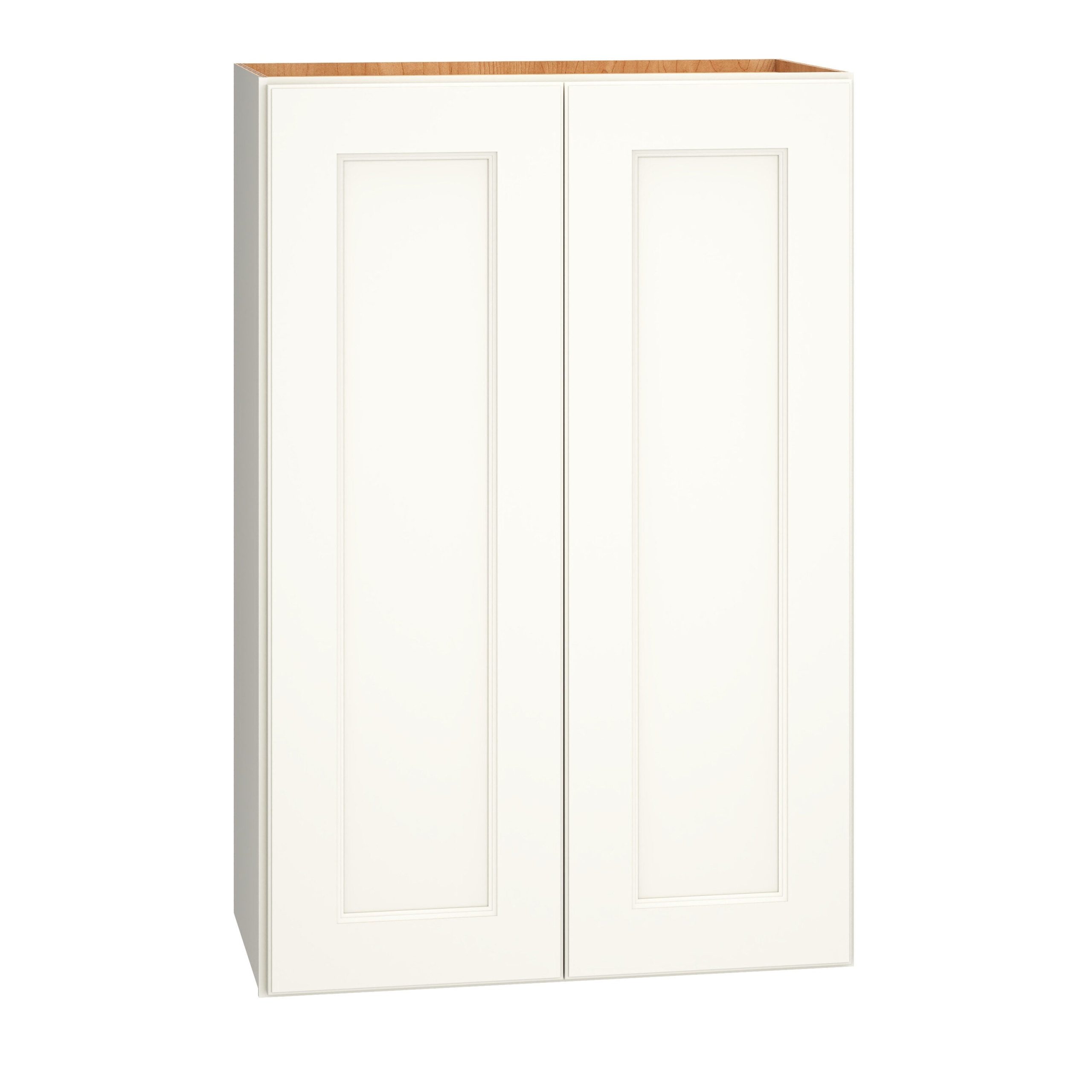 Diamond Express Macaulay 24-in W x 36-in H x 12-in D White Wall Fully Assembled Plywood Cabinet (Recessed Panel Square Door Style)
