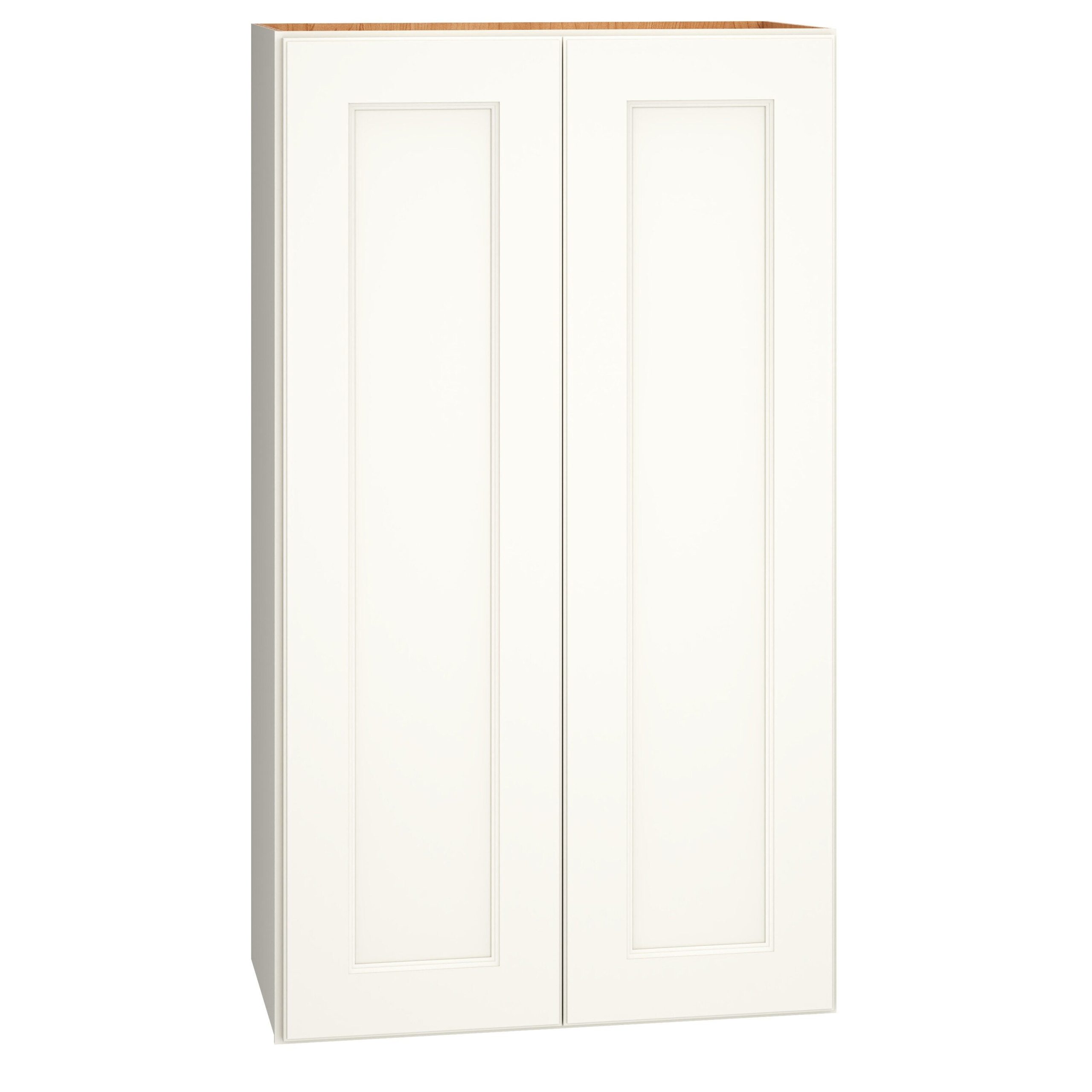 Diamond Express Macaulay 24-in W x 42-in H x 12-in D White Wall Fully Assembled Plywood Cabinet (Recessed Panel Square Door Style)