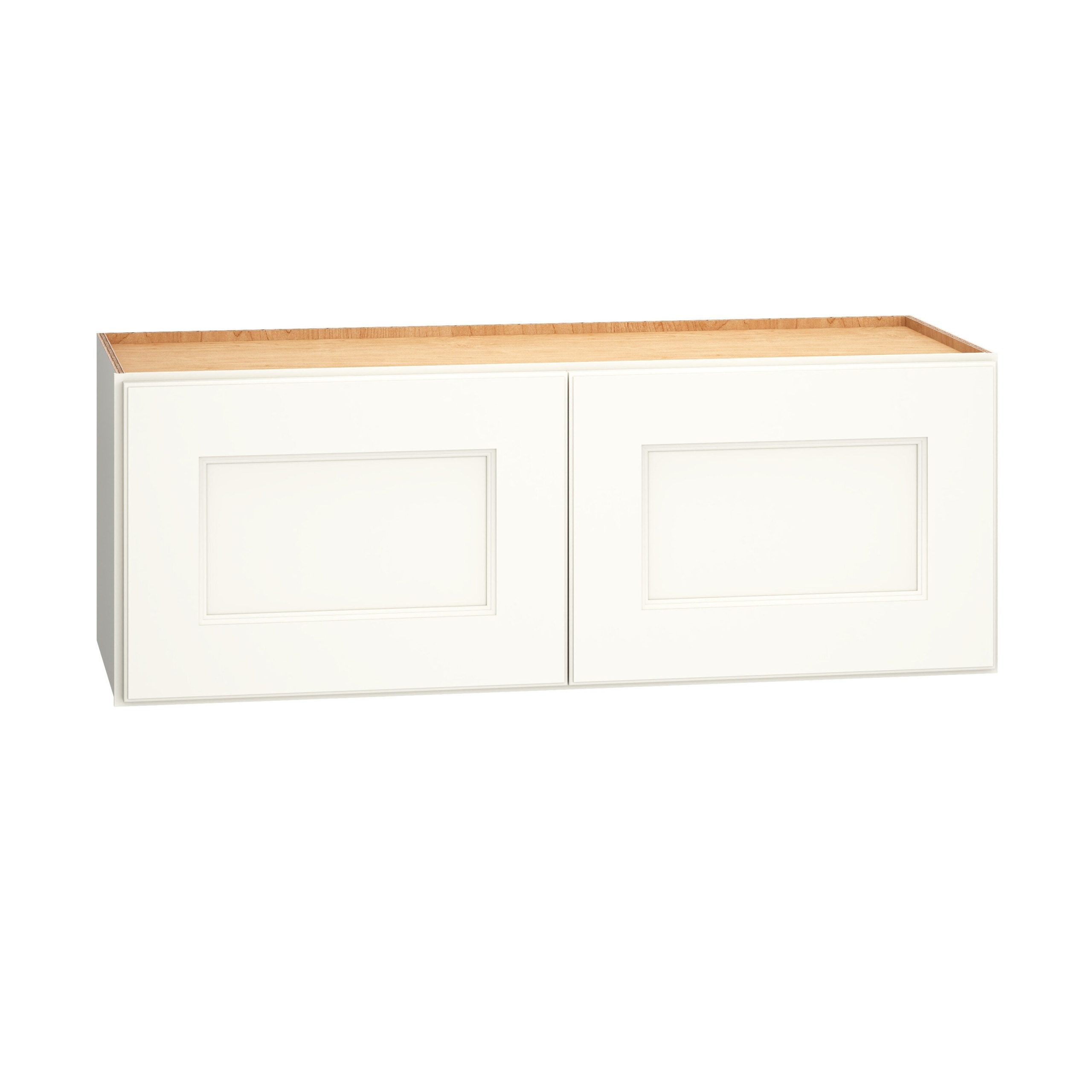 Diamond Express Macaulay 33-in W x 12-in H x 12-in D White Wall Fully Assembled Plywood Cabinet (Recessed Panel Square Door Style)