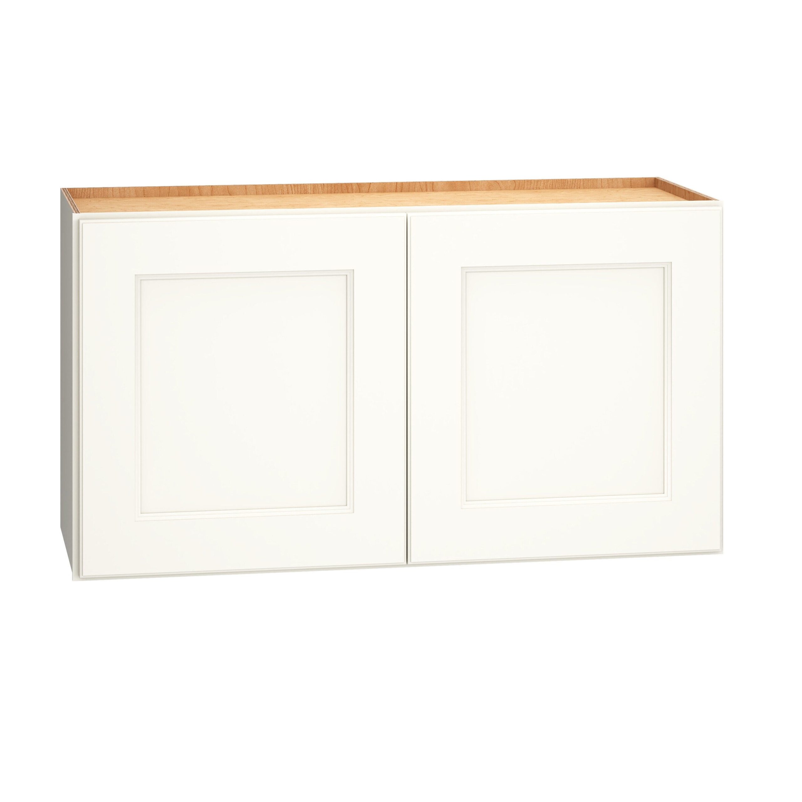 Diamond Express Macaulay 33-in W x 18-in H x 12-in D White Wall Fully Assembled Plywood Cabinet (Recessed Panel Square Door Style)