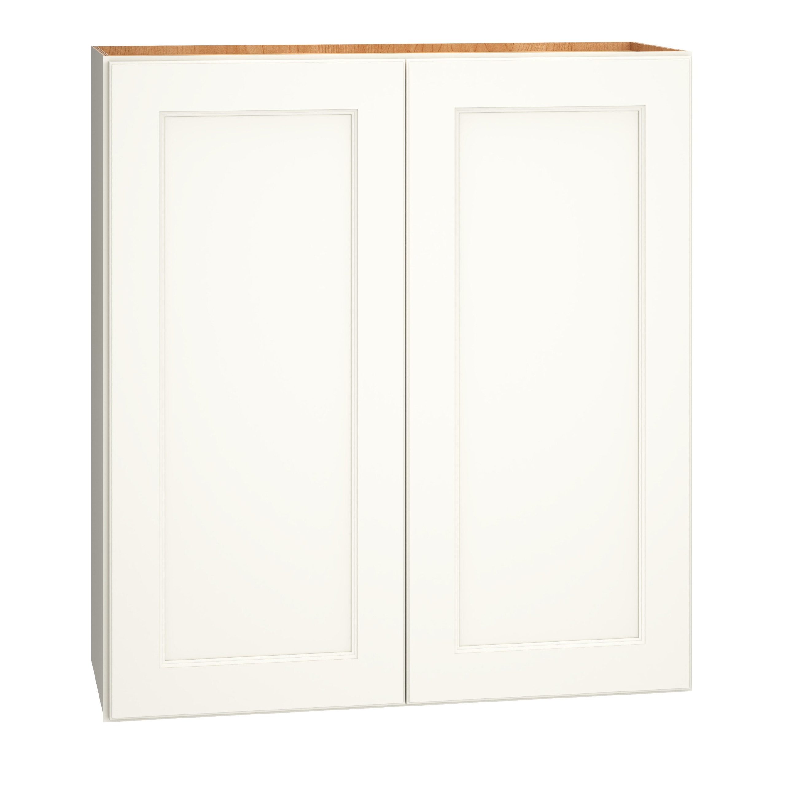 Diamond Express Macaulay 33-in W x 36-in H x 12-in D White Wall Fully Assembled Plywood Cabinet (Recessed Panel Square Door Style)