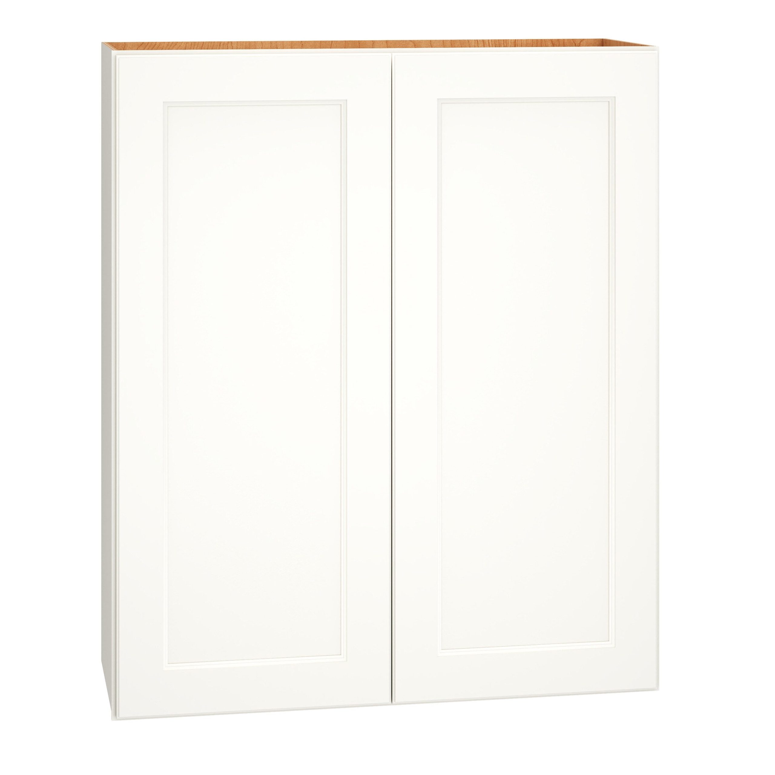 Diamond Express Macaulay 33-in W x 39-in H x 12-in D White Wall Fully Assembled Plywood Cabinet (Recessed Panel Square Door Style)