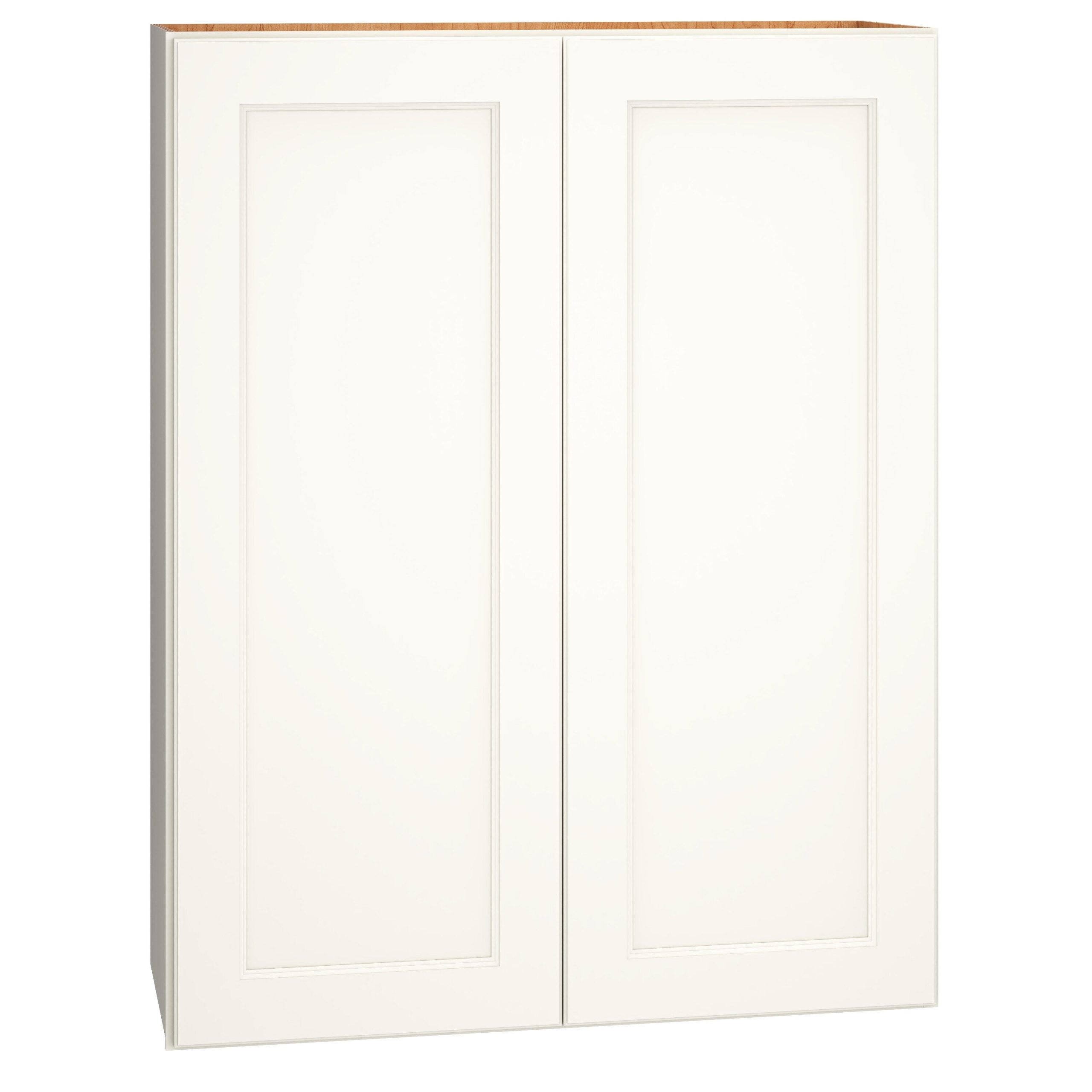 Diamond Express Macaulay 33-in W x 42-in H x 12-in D White Wall Fully Assembled Plywood Cabinet (Recessed Panel Square Door Style)