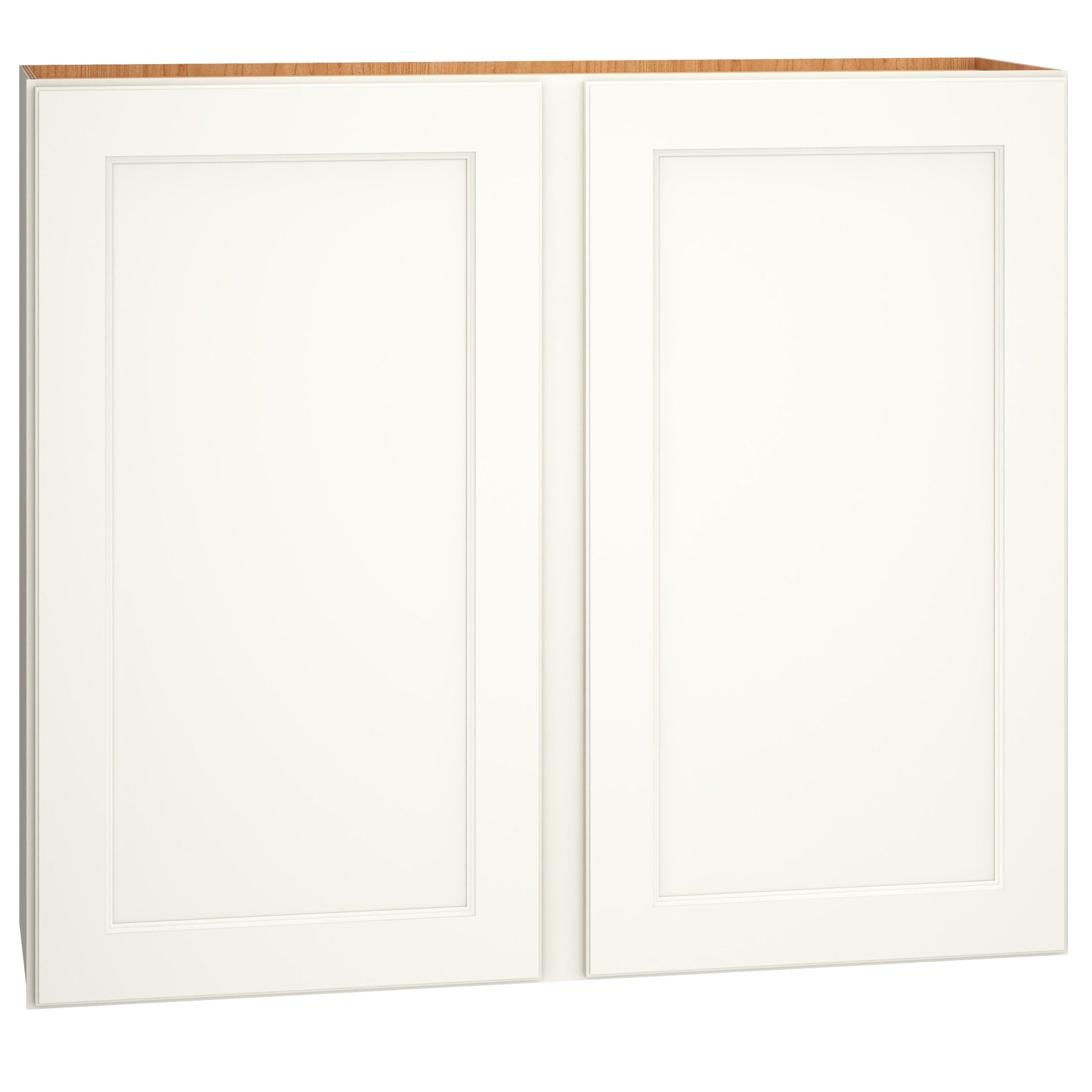 Diamond Express Macaulay 42-in W x 36-in H x 12-in D White Wall Fully Assembled Plywood Cabinet (Recessed Panel Square Door Style)
