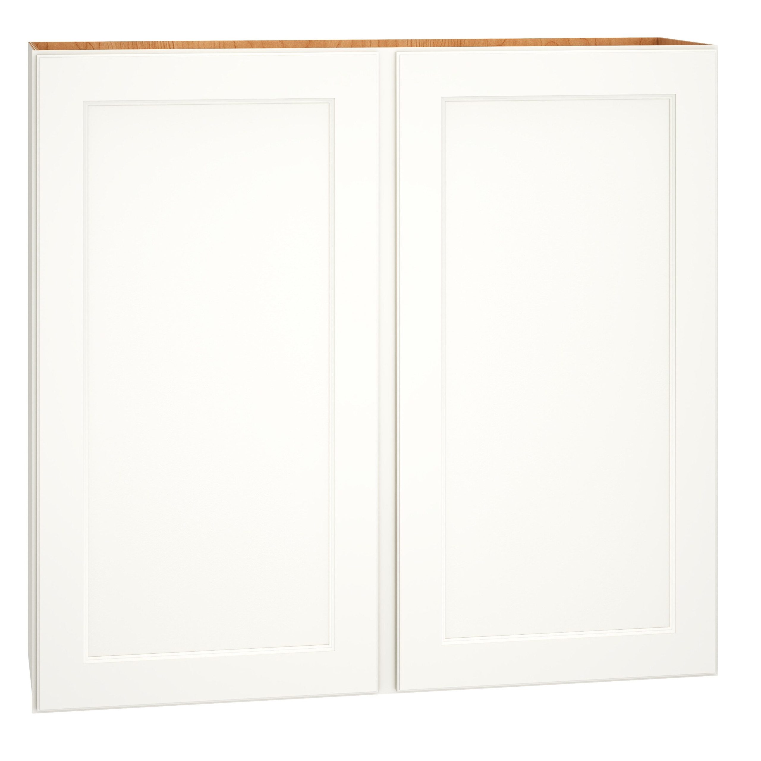 Diamond Express Macaulay 42-in W x 39-in H x 12-in D White Wall Fully Assembled Plywood Cabinet (Recessed Panel Square Door Style)