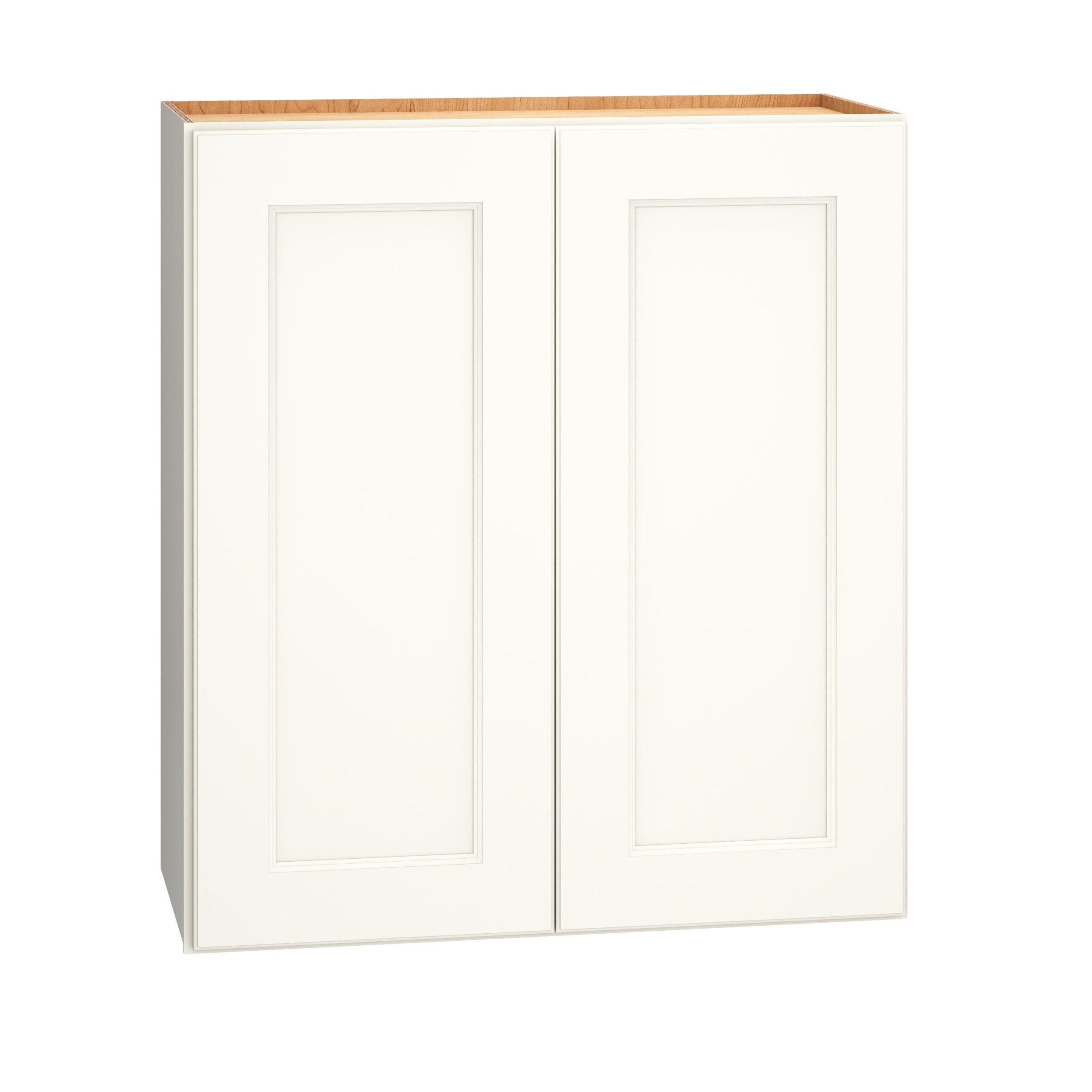 Diamond Express Macaulay 27-in W x 30-in H x 12-in D White Wall Fully Assembled Plywood Cabinet (Recessed Panel Square Door Style)