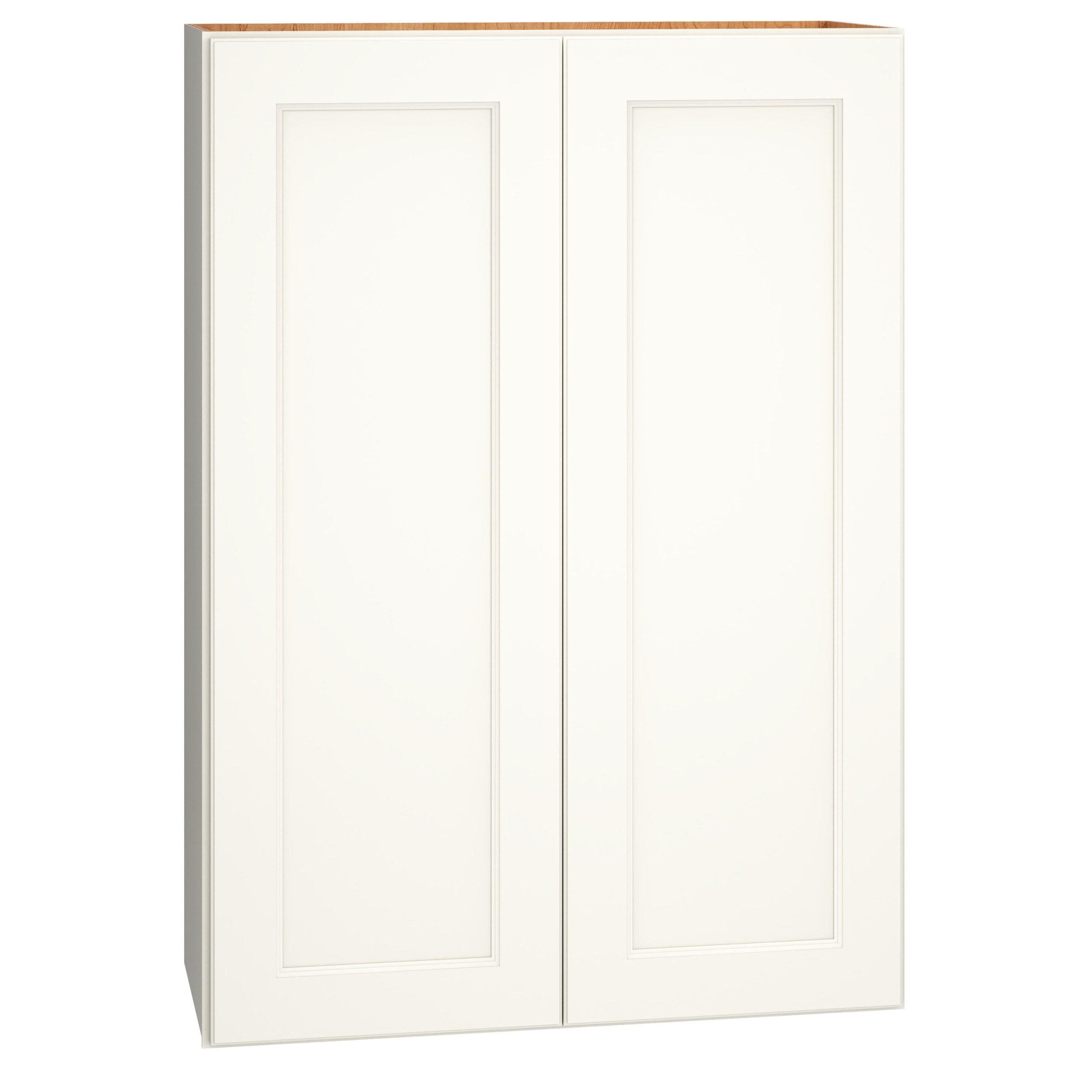Diamond Express Macaulay 30-in W x 42-in H x 12-in D White Wall Fully Assembled Plywood Cabinet (Recessed Panel Square Door Style)