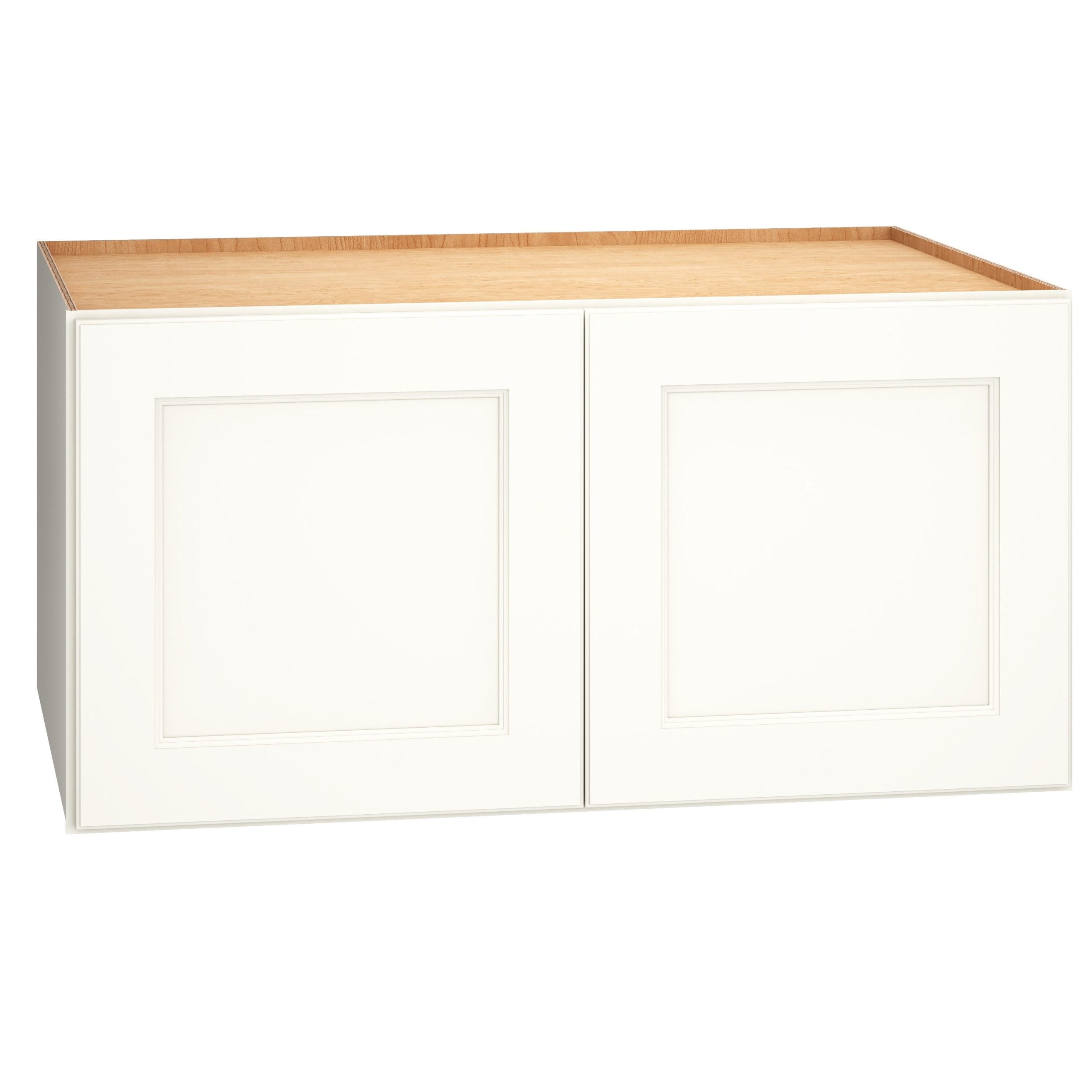 Diamond Express Macaulay 36-in W x 18-in H x 24-in D White Wall Fully Assembled Plywood Cabinet (Recessed Panel Square Door Style)