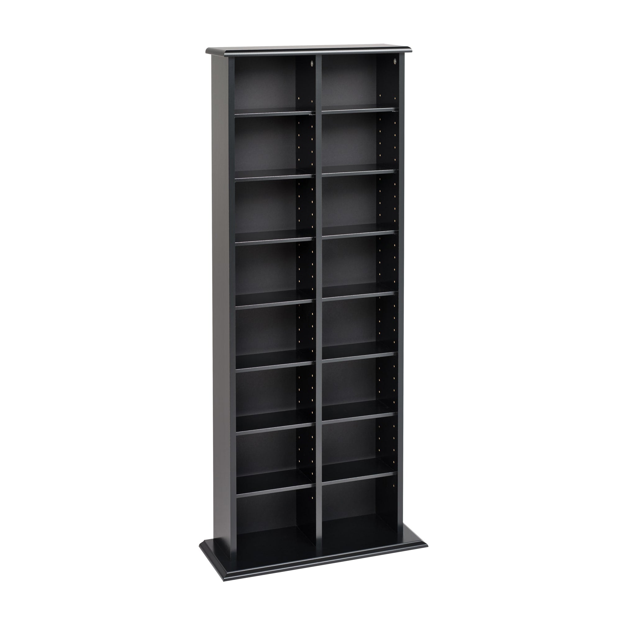 Prepac Media Storage Black Transitional Particleboard Media Cabinet