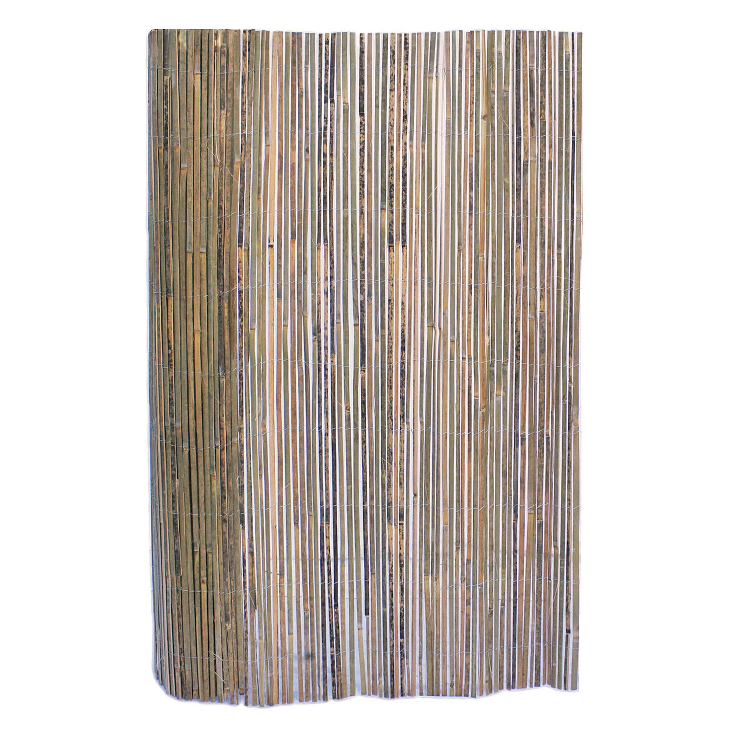 Backyard X-Scapes 6-ft x 16-ft Bamboo No Dig Fence Panel