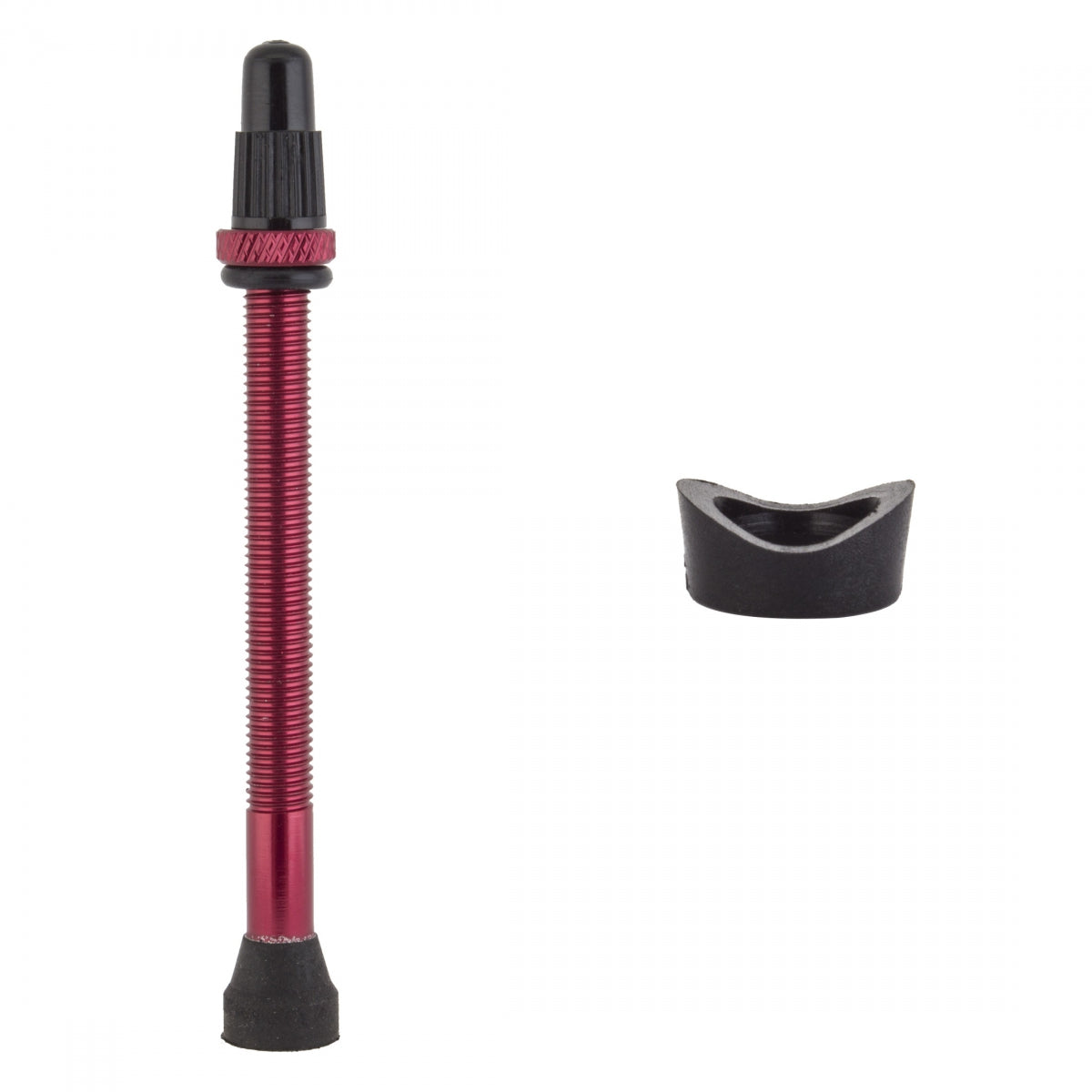 Origin8 Tubeless Alloy Presta Valve Tubeless Valve 70mm Single Red