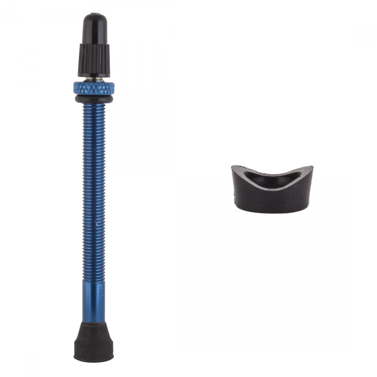 Origin8 Tubeless Alloy Presta Valve Tubeless Valve 70mm Single Blue