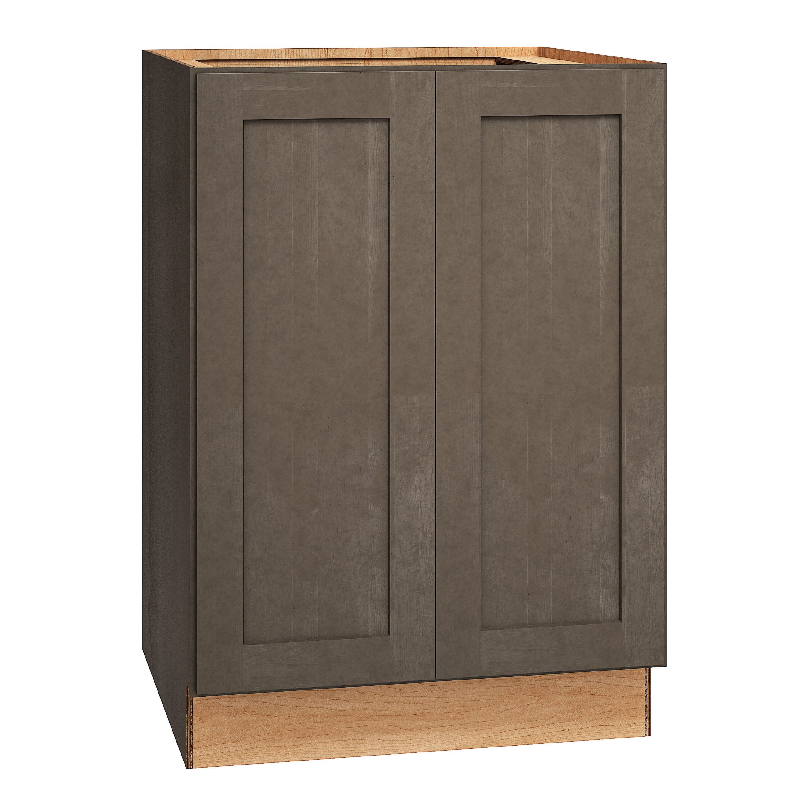 Diamond Express Jamestown 24-in W x 34.5-in H x 24-in D Colt Brown Base Fully Assembled Plywood Cabinet (Recessed Panel Square Door Style)