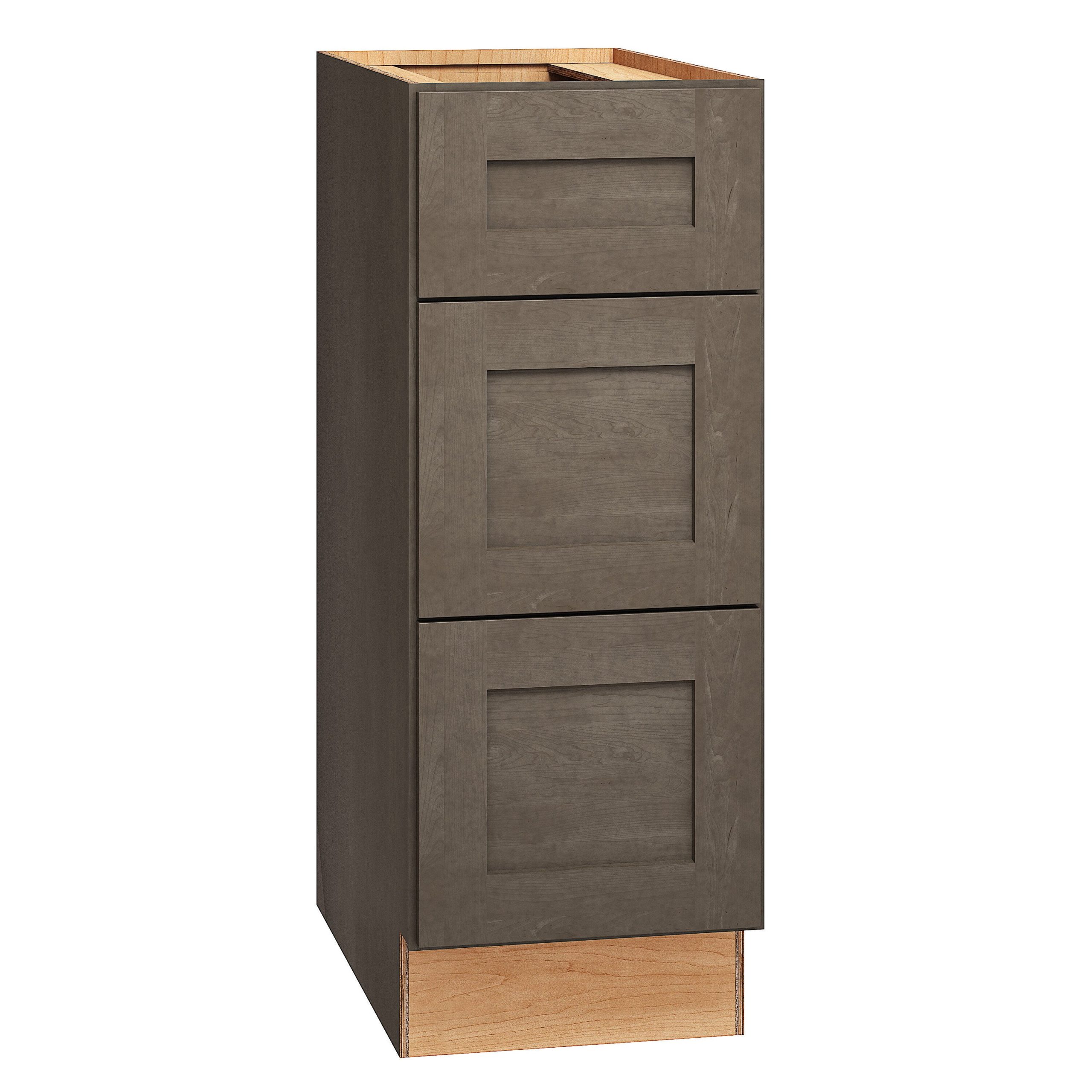 Diamond Express Jamestown 12-in W x 32.5-in H x 21-in D Colt Brown 3-Drawer Wood Wall-mount Cabinet Banks