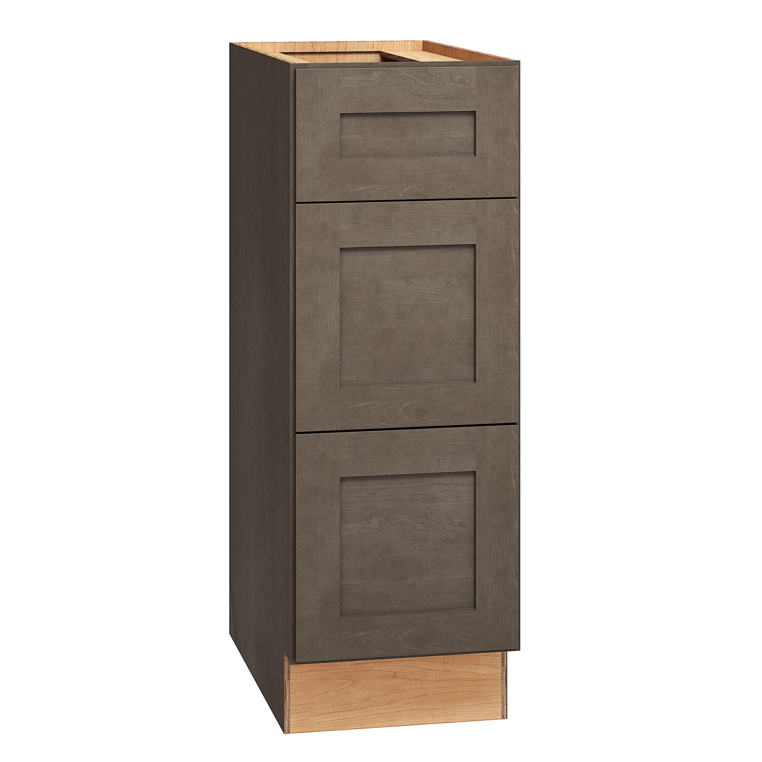 Diamond Express Jamestown 12-in W x 34.5-in H x 21-in D Colt Brown 3-Drawer Wood Wall-mount Cabinet Banks