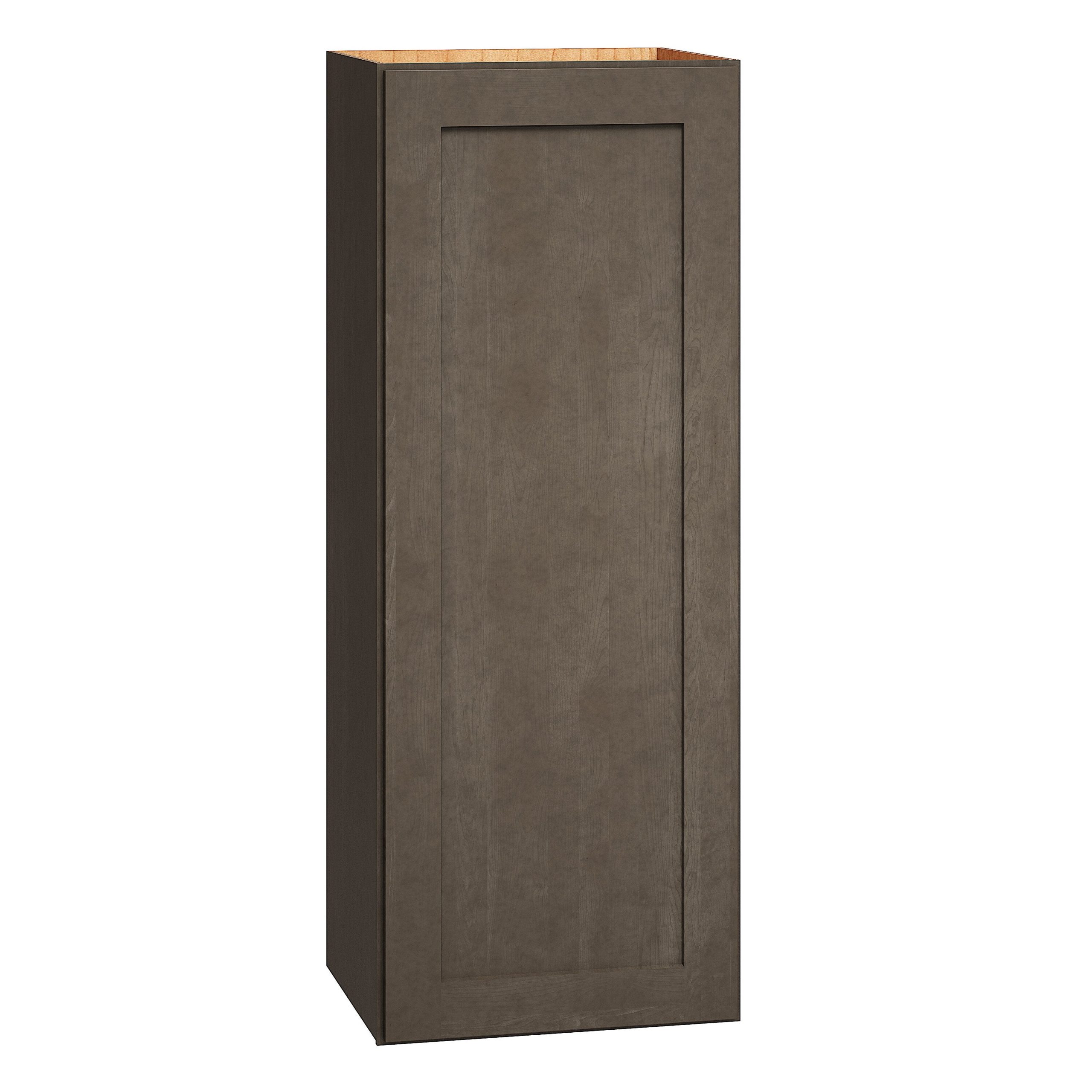 Diamond Express Jamestown 15-in W x 39-in H x 12-in D Colt Brown Wall Fully Assembled Plywood Cabinet (Recessed Panel Shaker Door Style)