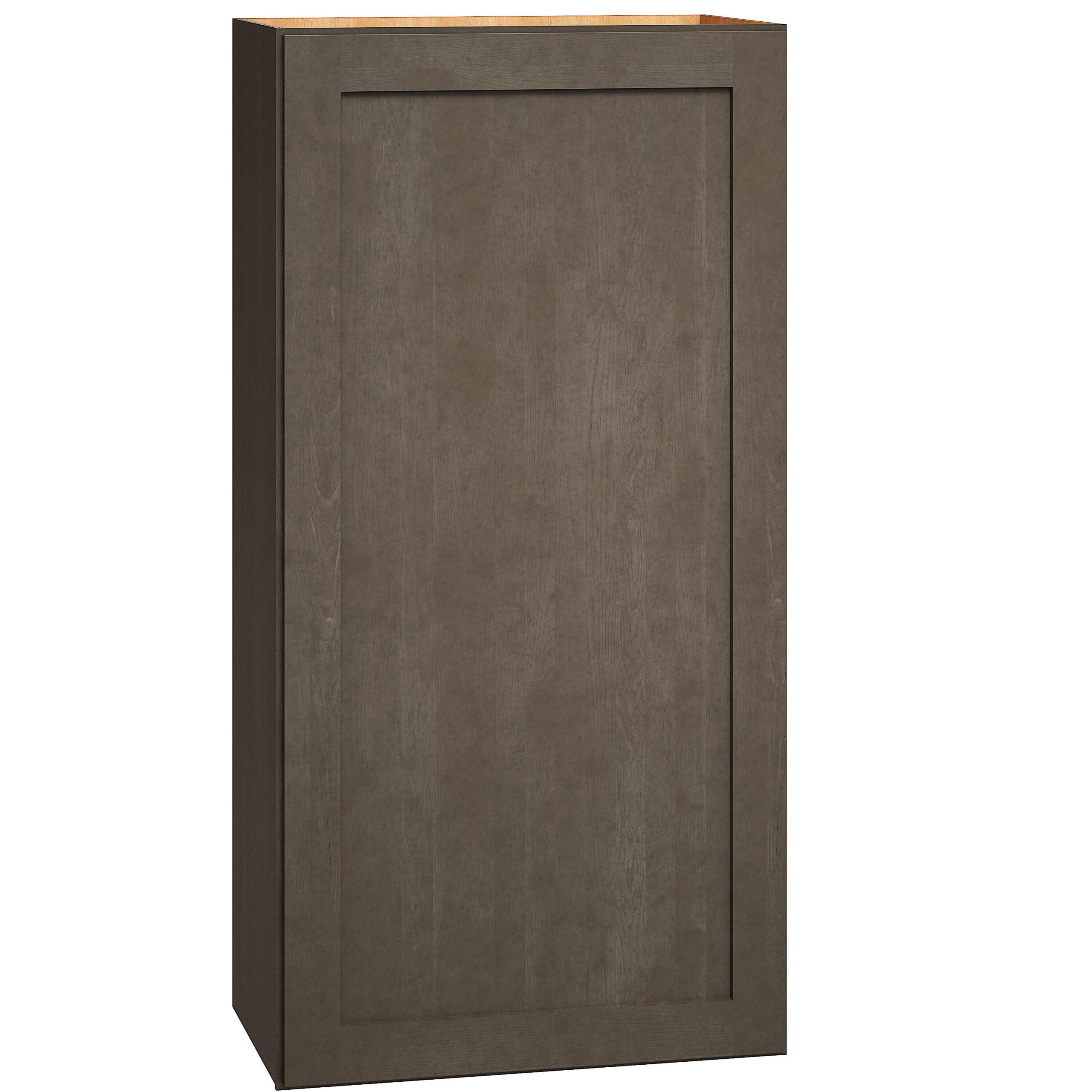 Diamond Express Jamestown 21-in W x 42-in H x 12-in D Colt Brown Wall Fully Assembled Plywood Cabinet (Recessed Panel Shaker Door Style)