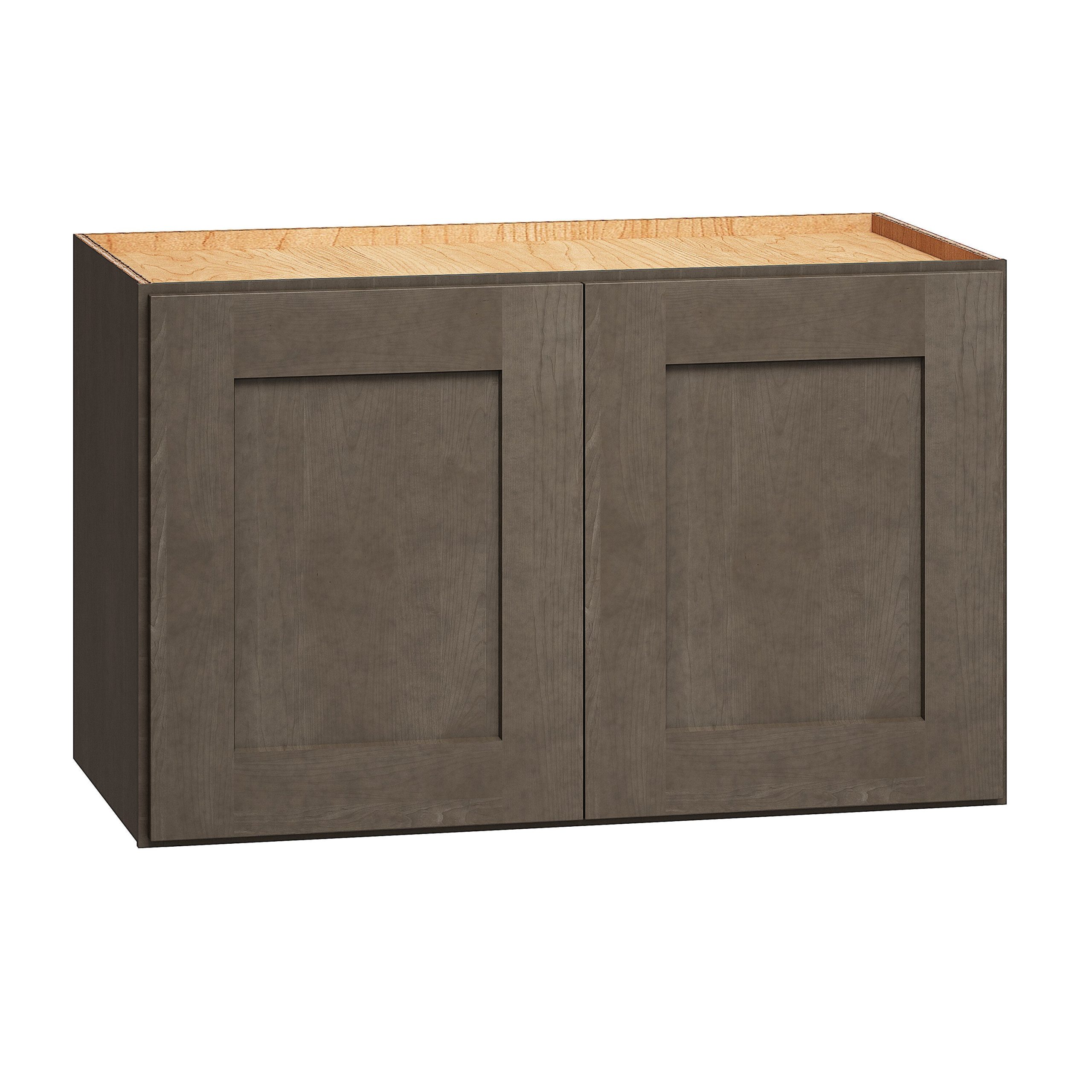 Diamond Express Jamestown 24-in W x 15-in H x 12-in D Colt Brown Wall Fully Assembled Plywood Cabinet (Recessed Panel Shaker Door Style)