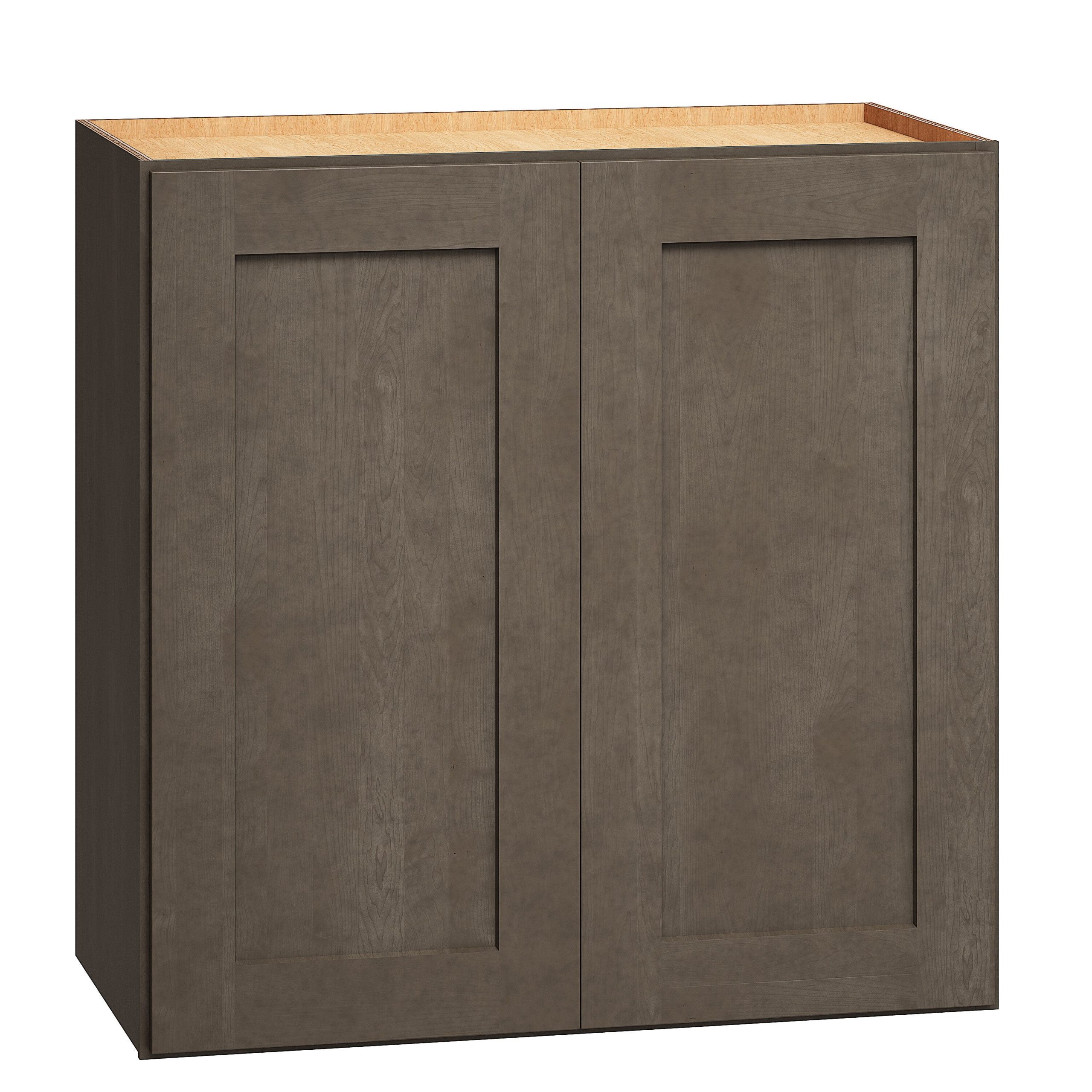 Diamond Express Jamestown 24-in W x 24-in H x 12-in D Colt Brown Wall Fully Assembled Plywood Cabinet (Recessed Panel Square Door Style)