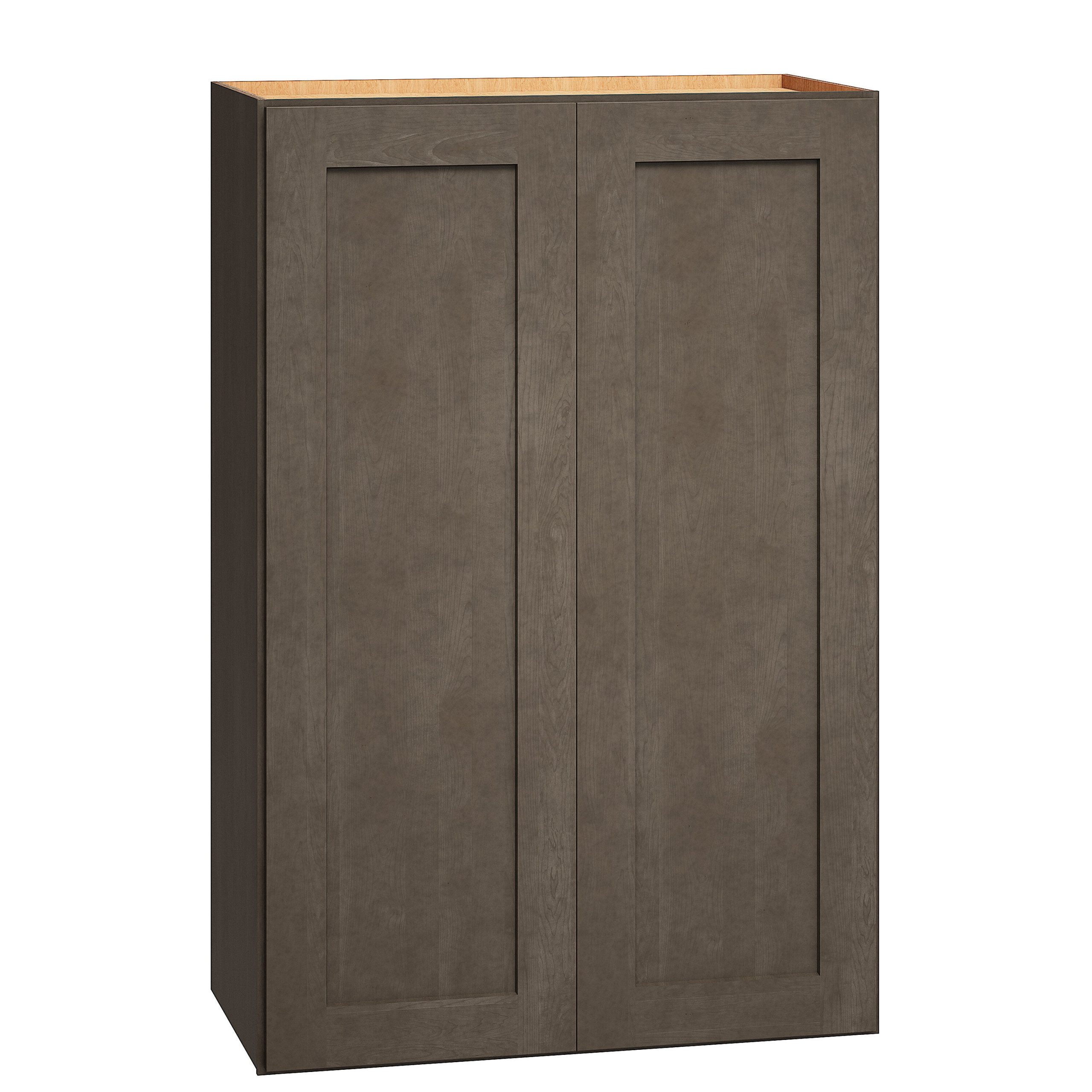 Diamond Express Jamestown 24-in W x 36-in H x 12-in D Colt Brown Wall Fully Assembled Plywood Cabinet (Recessed Panel Shaker Door Style)